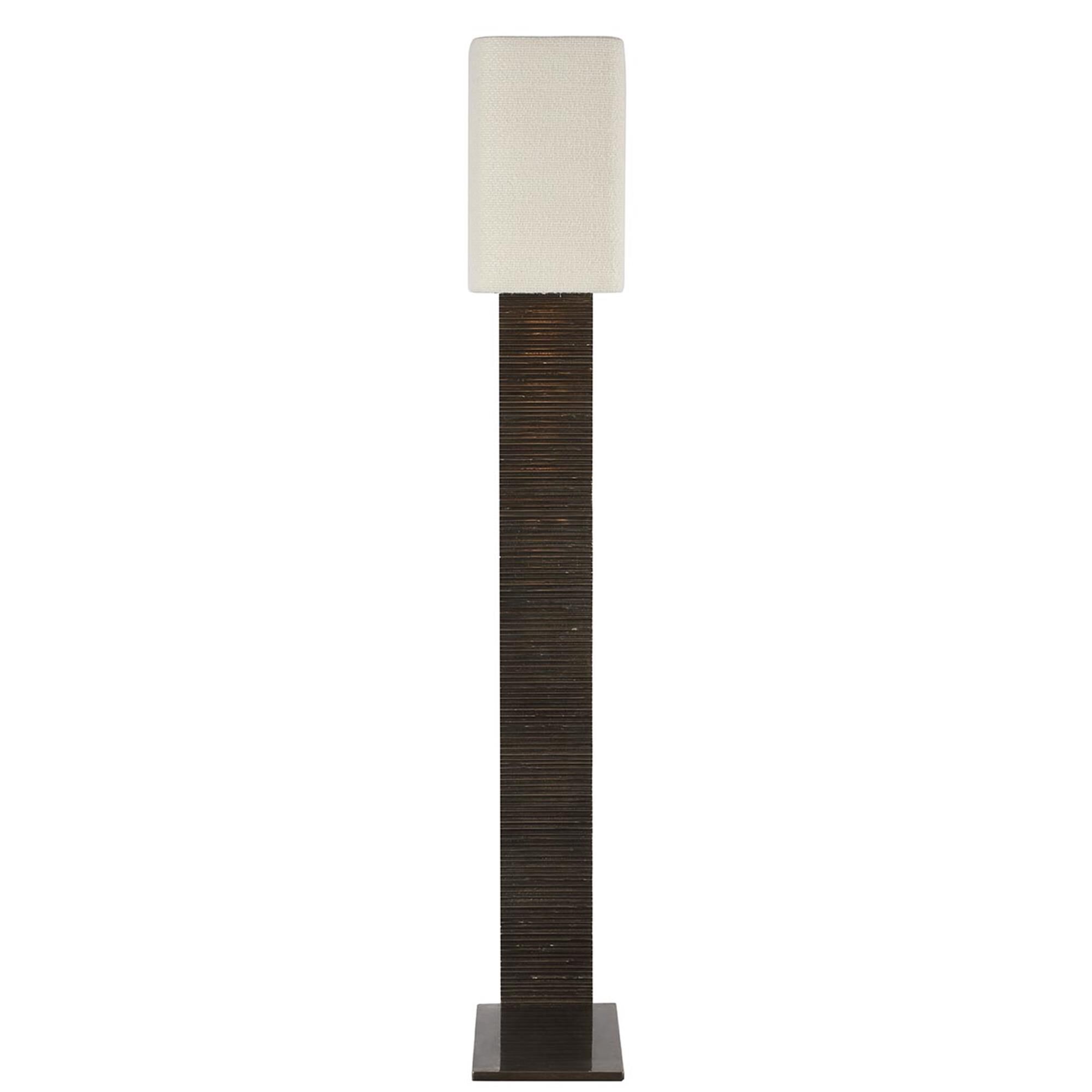 Shown in Ridged Graphite finish and Boucle Rectangle shade