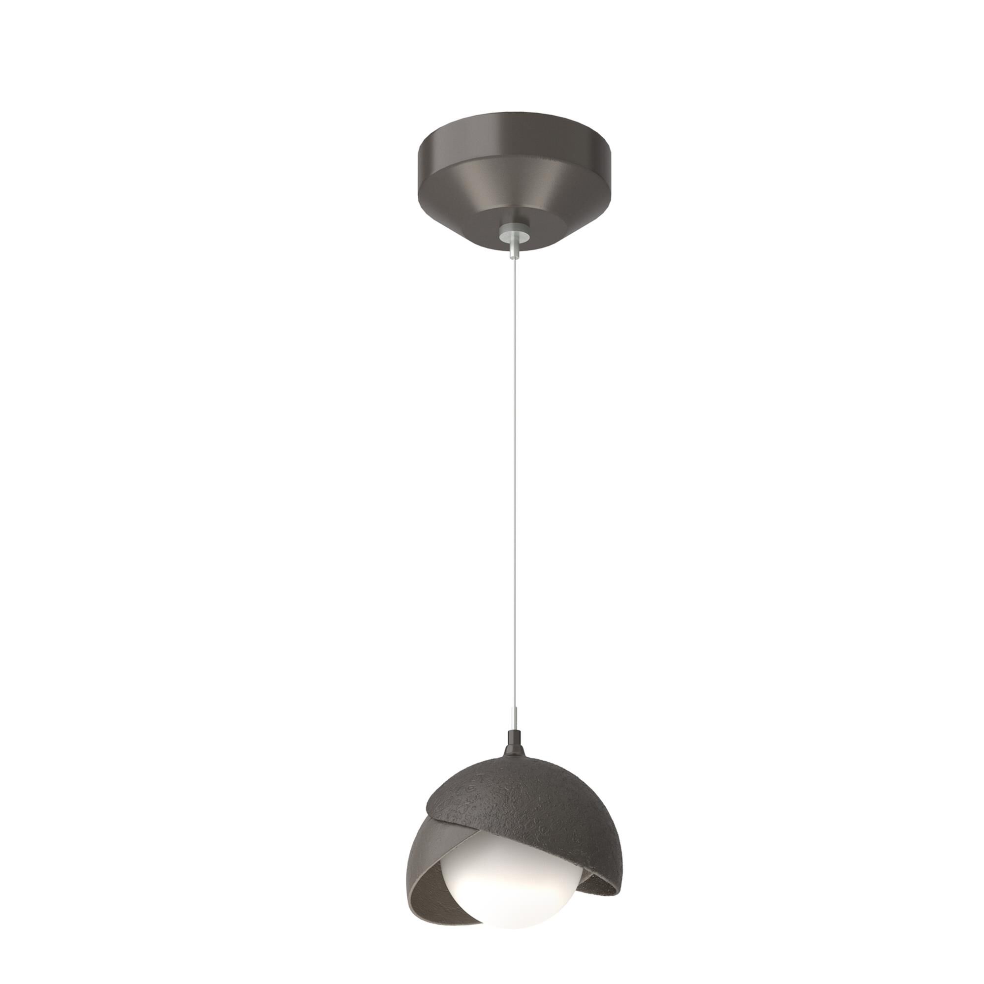 Shown in Oil Rubbed Bronze finish and Opal glass and Dark Smoke  accent