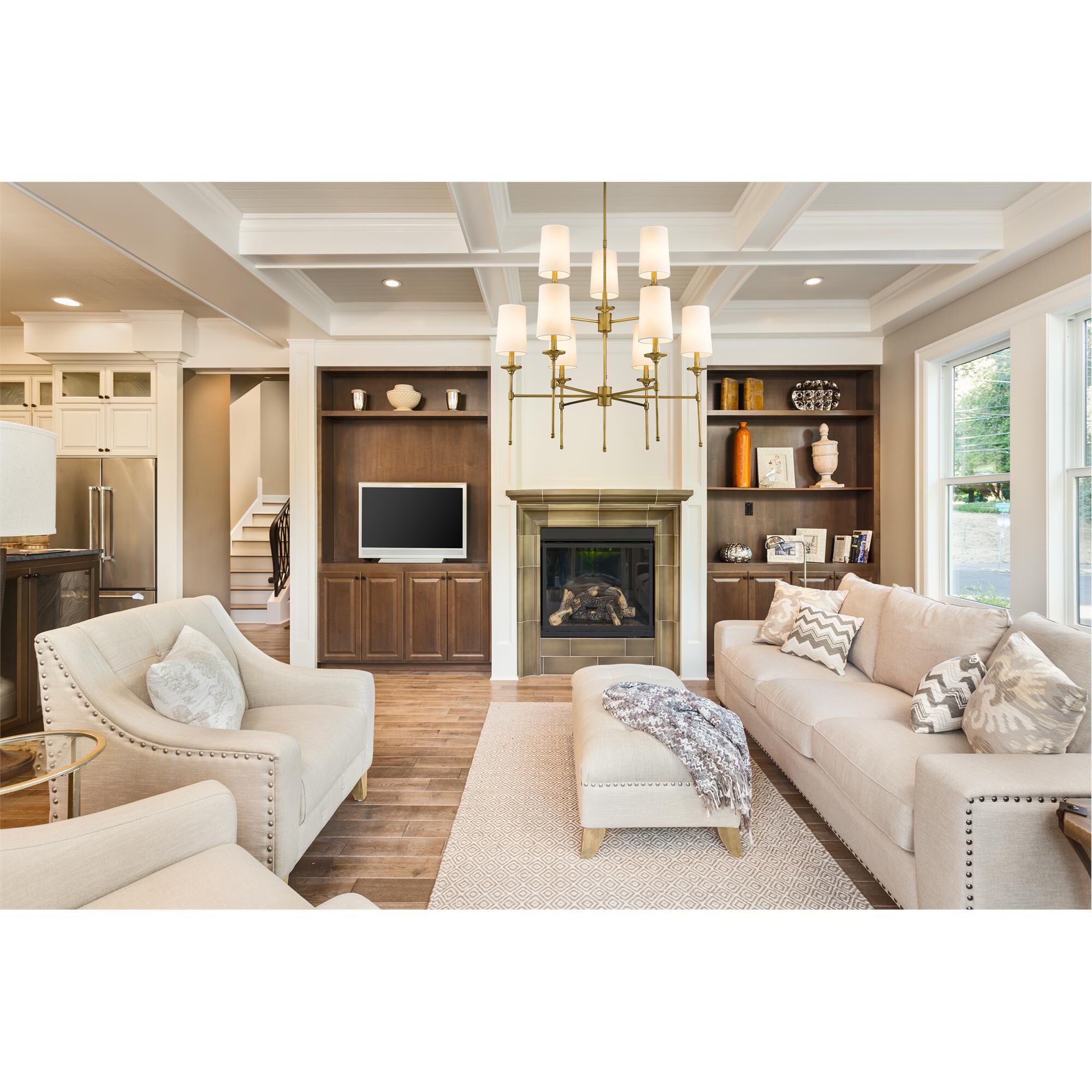 Emily 38 Inch 9 Light Chandelier by Z-Lite