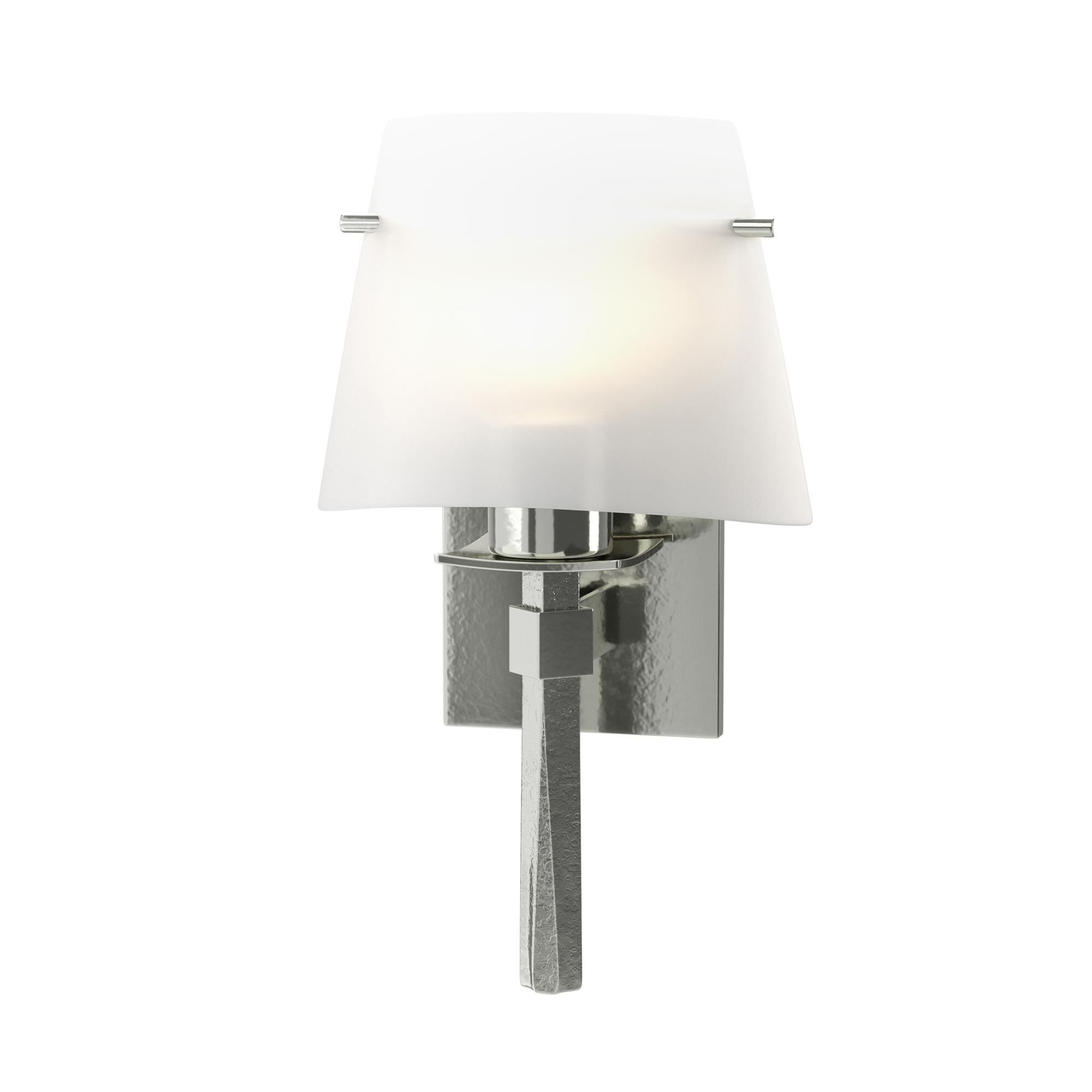 Shown in Sterling finish and Opal glass
