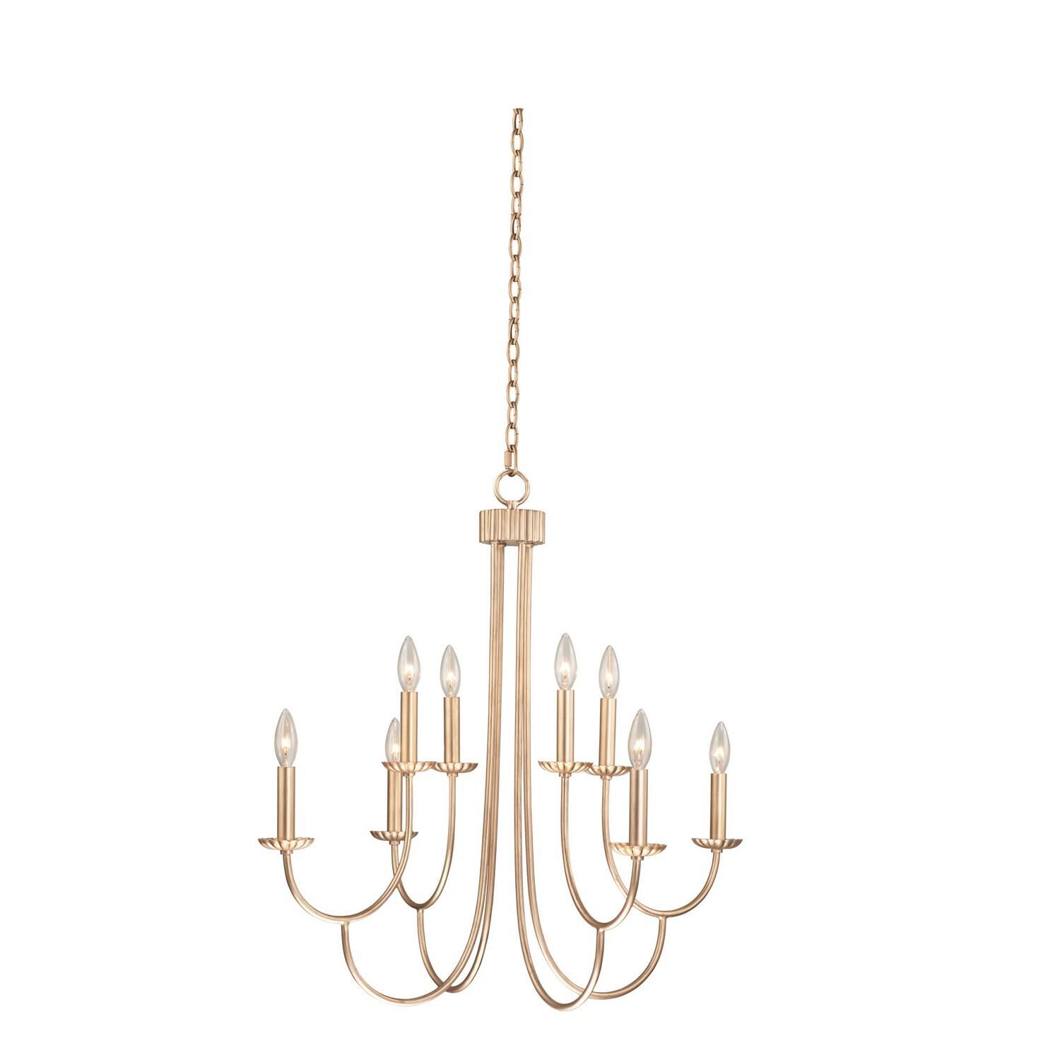 Kiera 30 Inch 8 Light Chandelier by Kalco Lighting