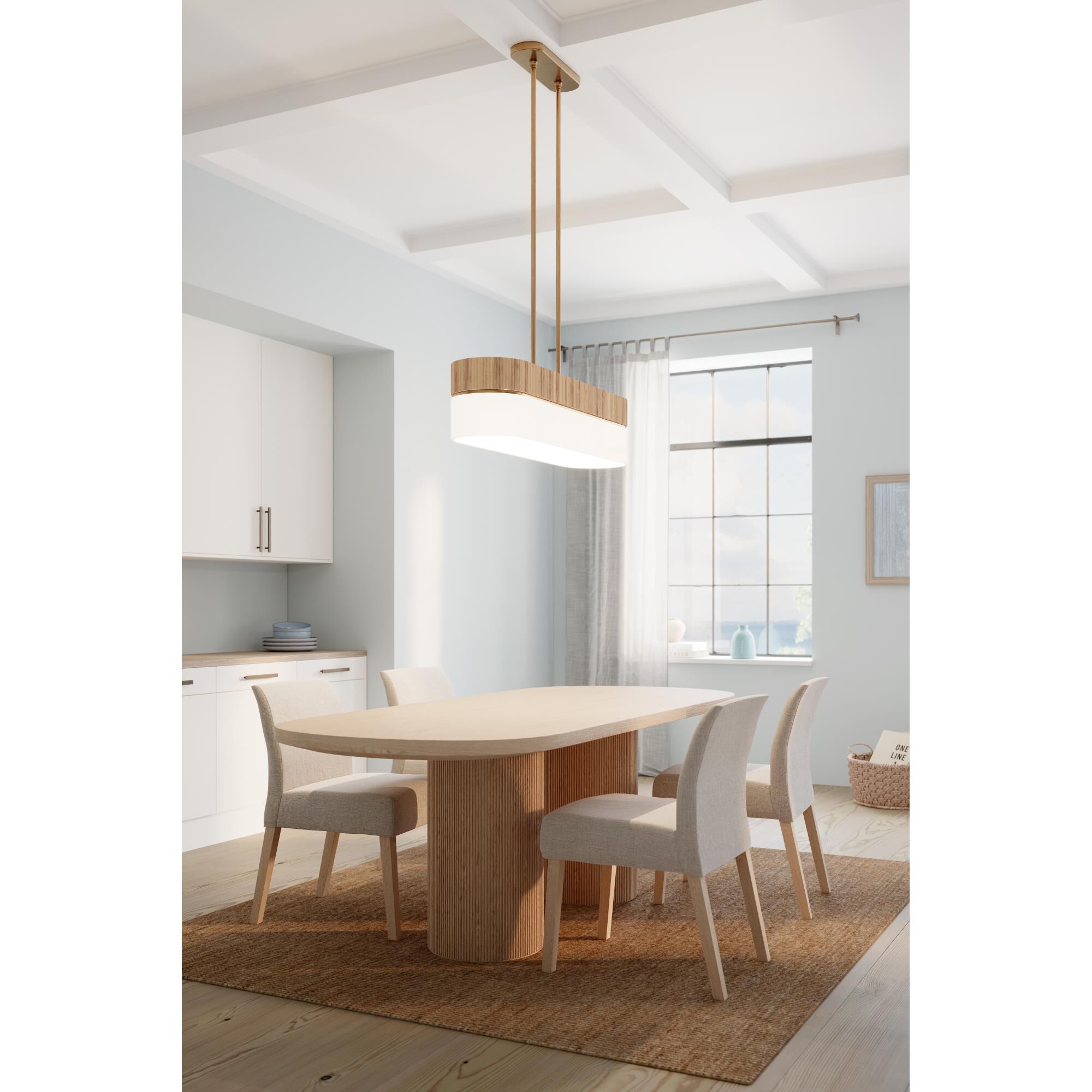 Shown in Legacy Brass finish and White shade