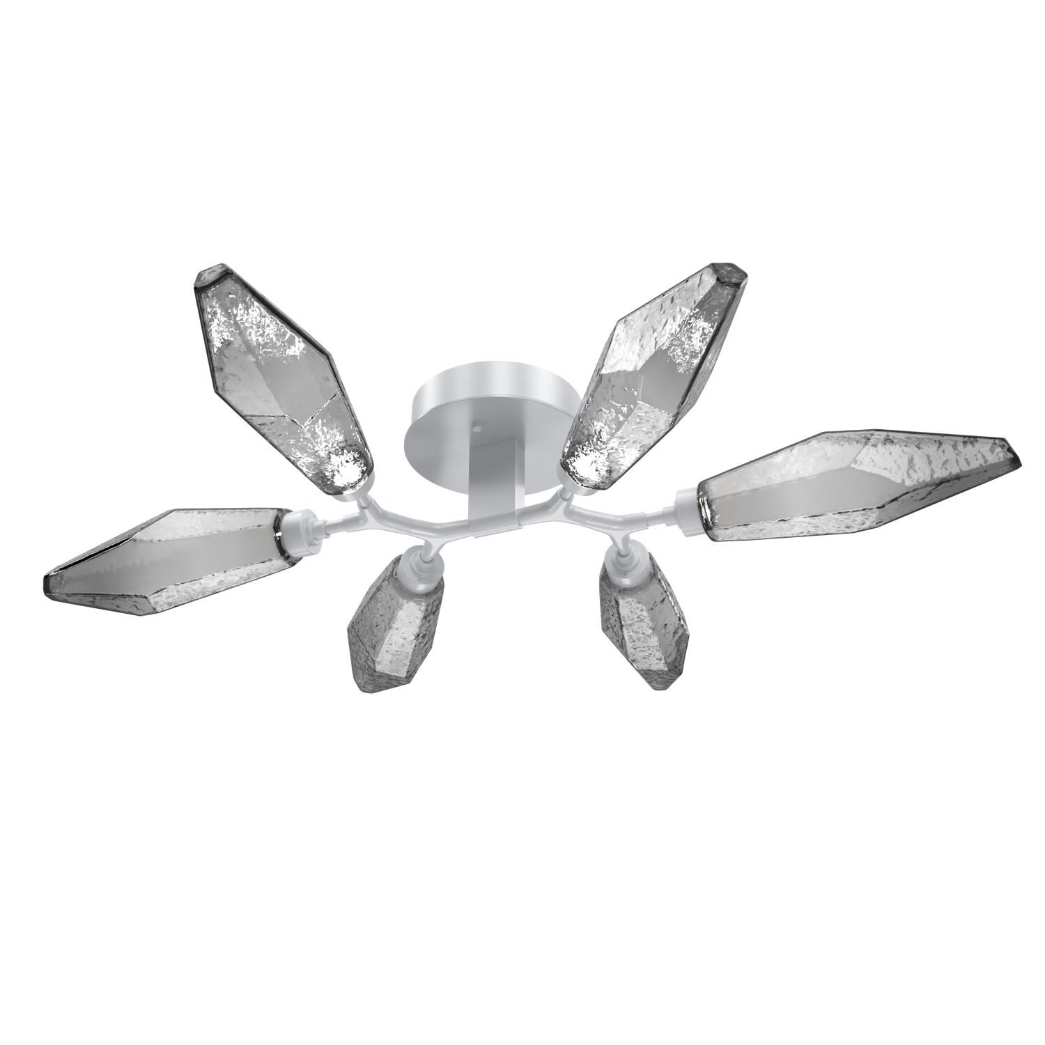 Rock Crystal Semi Flush Mount by Hammerton Studio