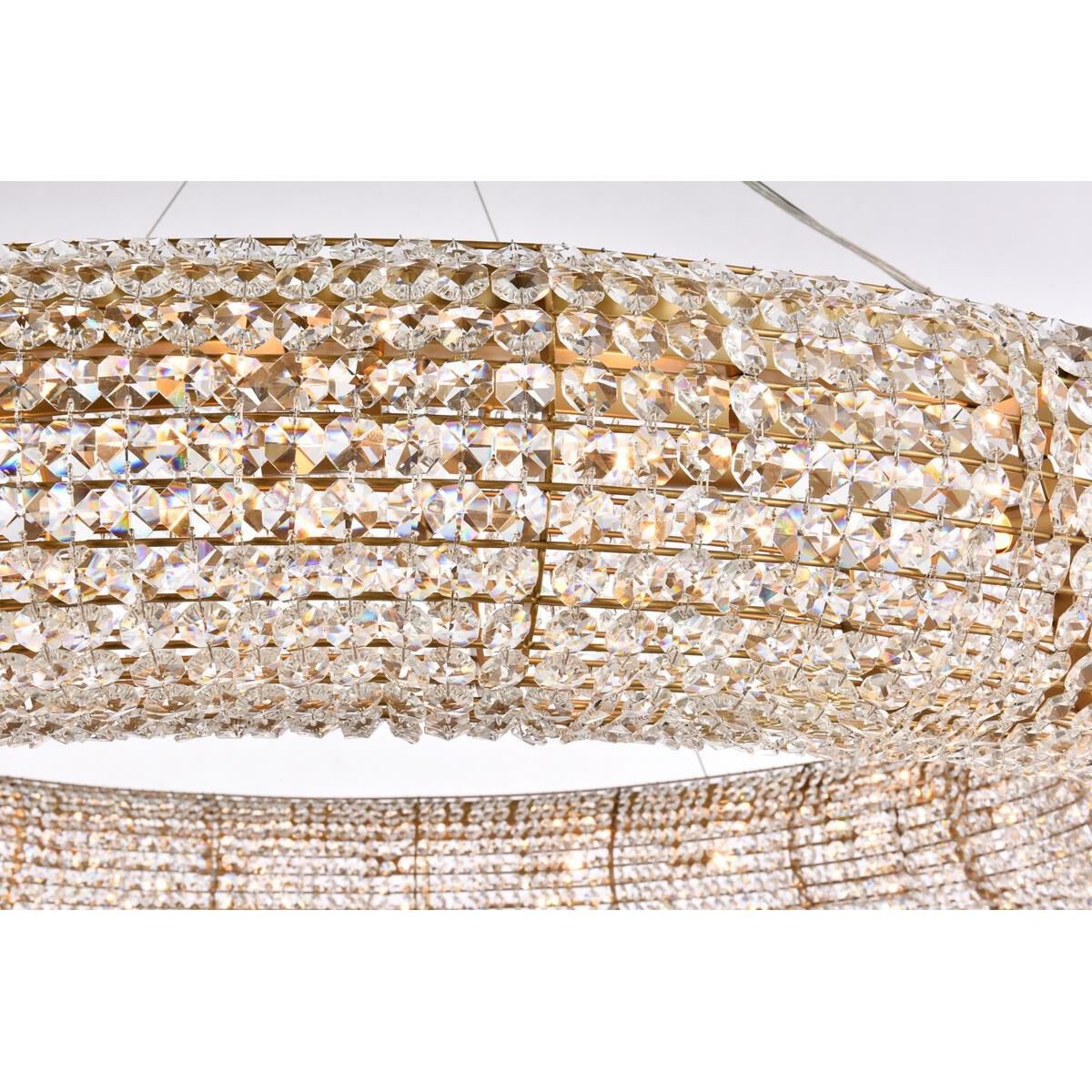 Shown in Brass finish and Royal Cut Clear crystal