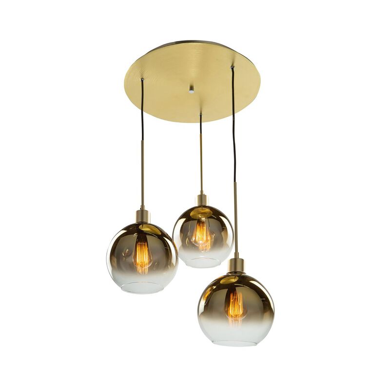 Steven Sabados (S&C) Morning Mist 19 Inch 3 Light Multi Light Pendant by Artcraft