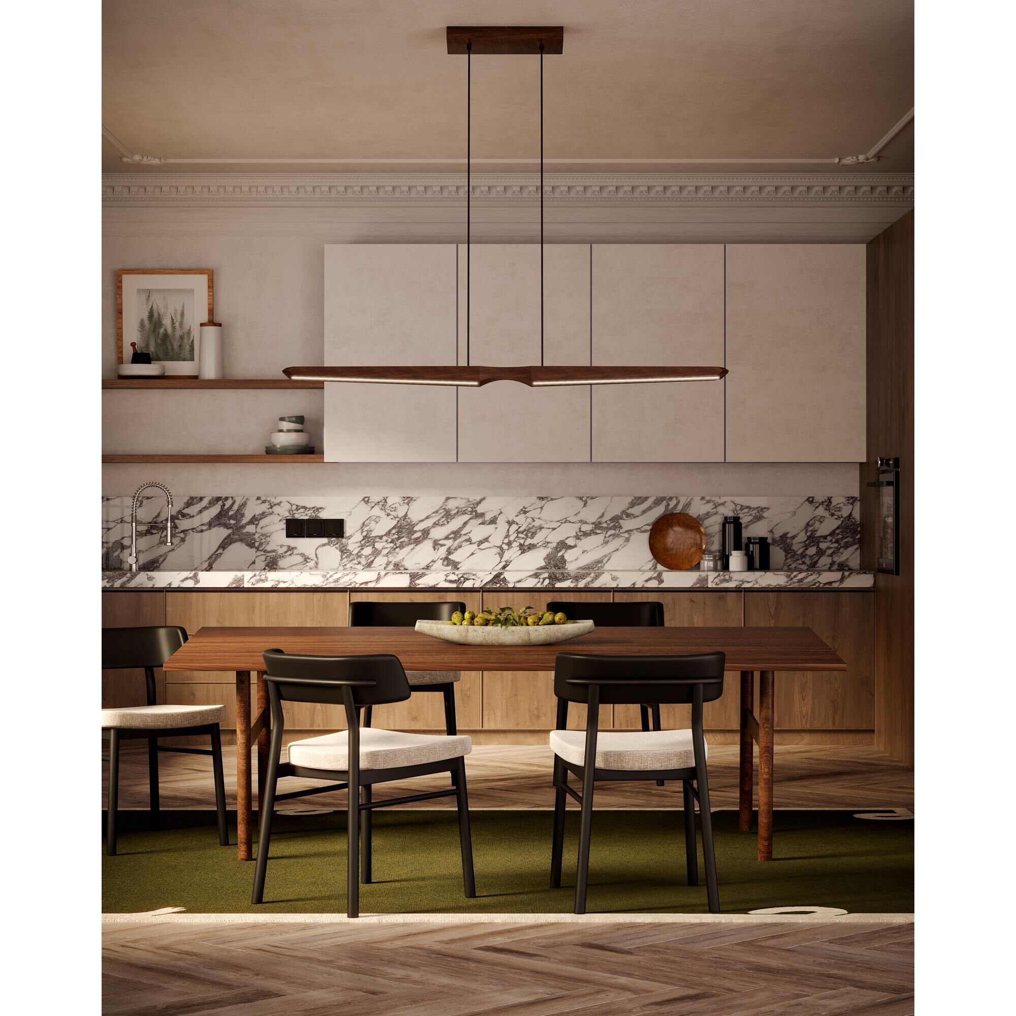 Dakota 47 Inch Linear Suspension Light by Kuzco Lighting