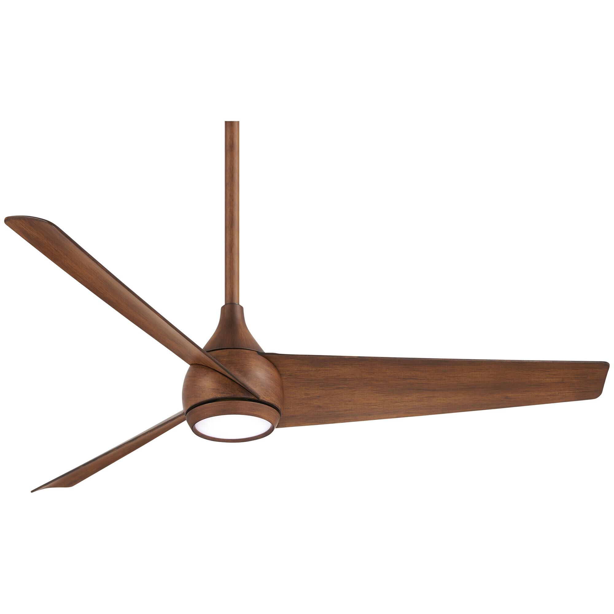 Shown in Distressed Koa finish and Glass shade