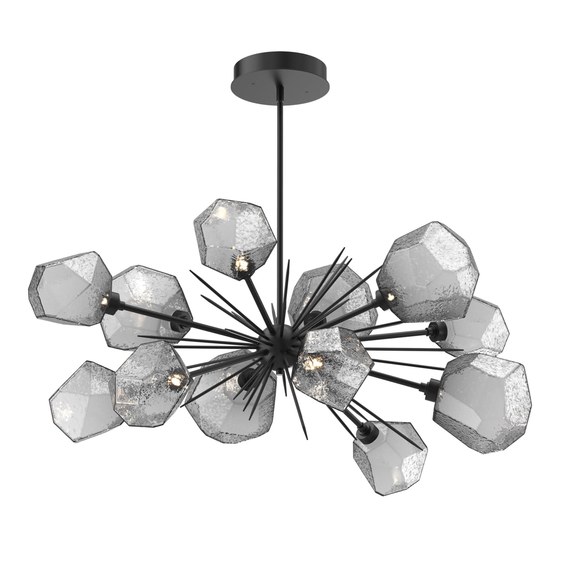 Shown in Matte Black finish and Smoke glass