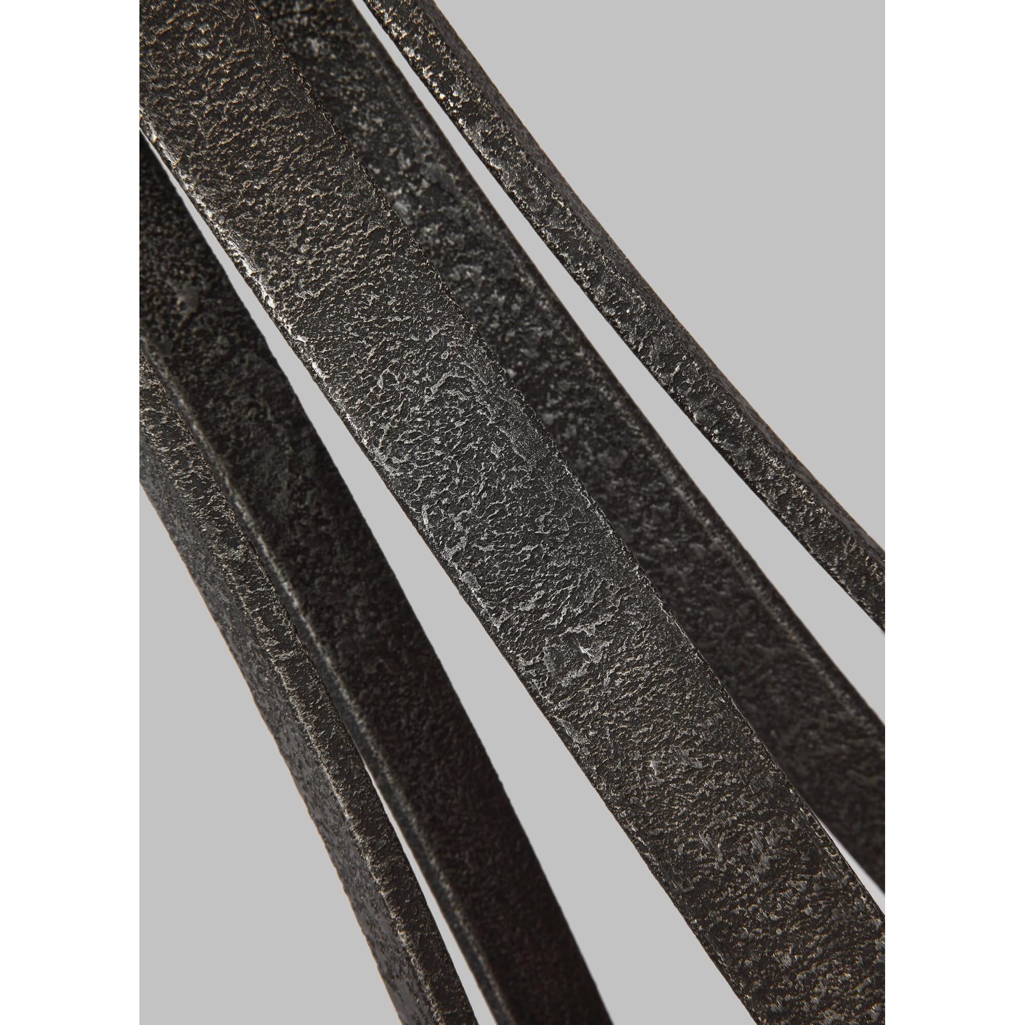 Shown in Distressed Weathered Oak - Slate Grey Metal finish and Clear glass