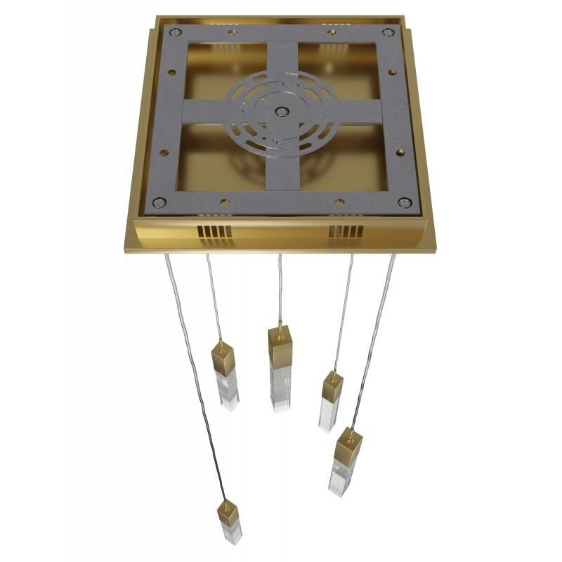 Shown in Brushed Brass finish