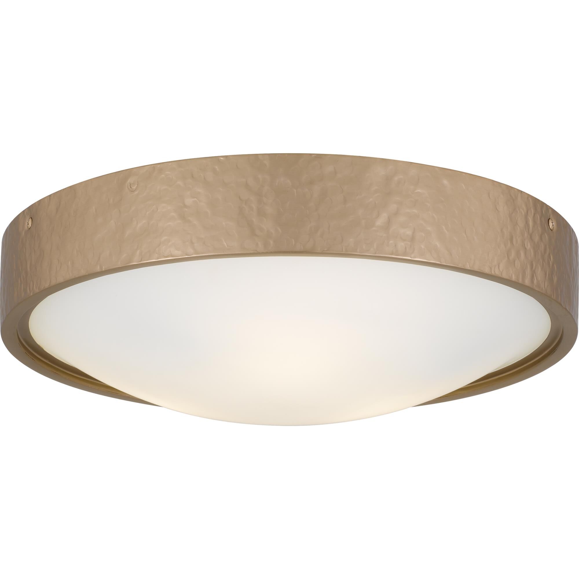 Shown in Bronze Gold finish and Etched Glass Painted White Inside shade