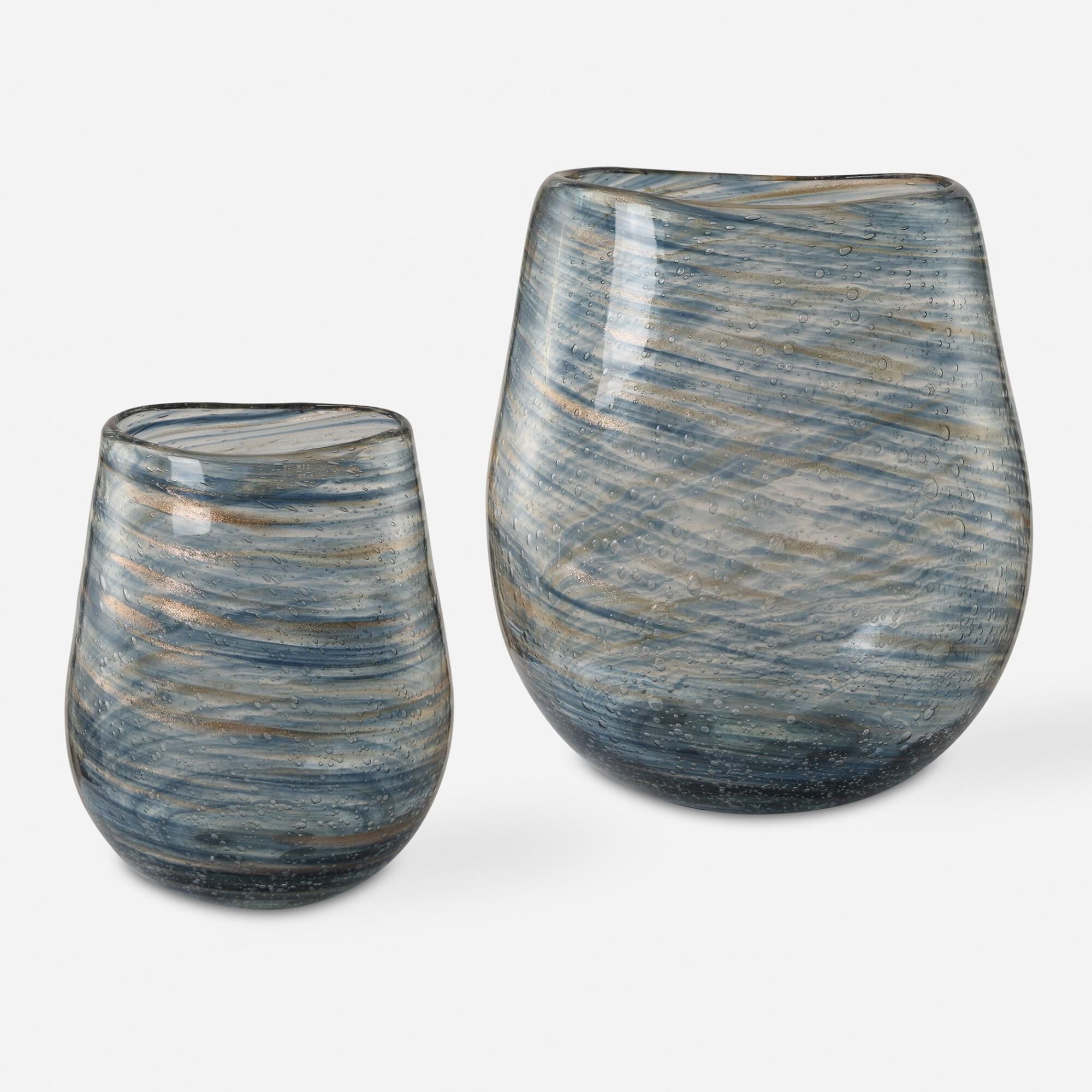 Shown in Immerse Yourself In The Mesmerizing Swirled Pattern Of Blue And Gold That Gracefully Adorns These Cl finish