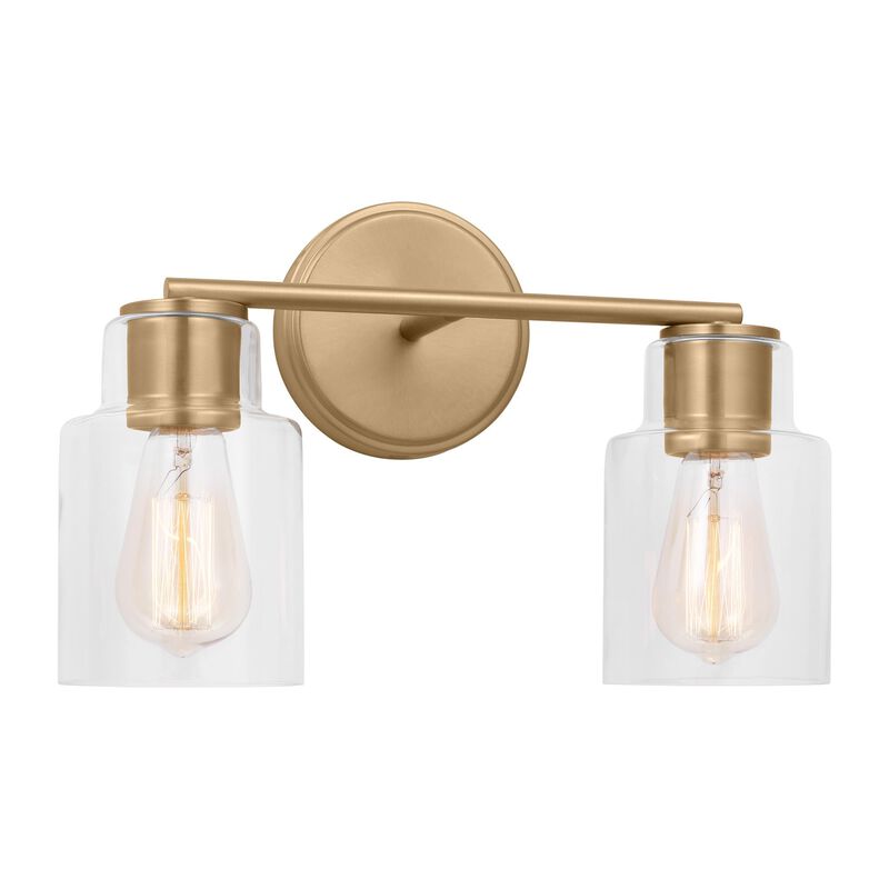 Drew & Jonathan Sayward 14 Inch 2 Light Bath Vanity Light by Visual Comfort Studio Collection