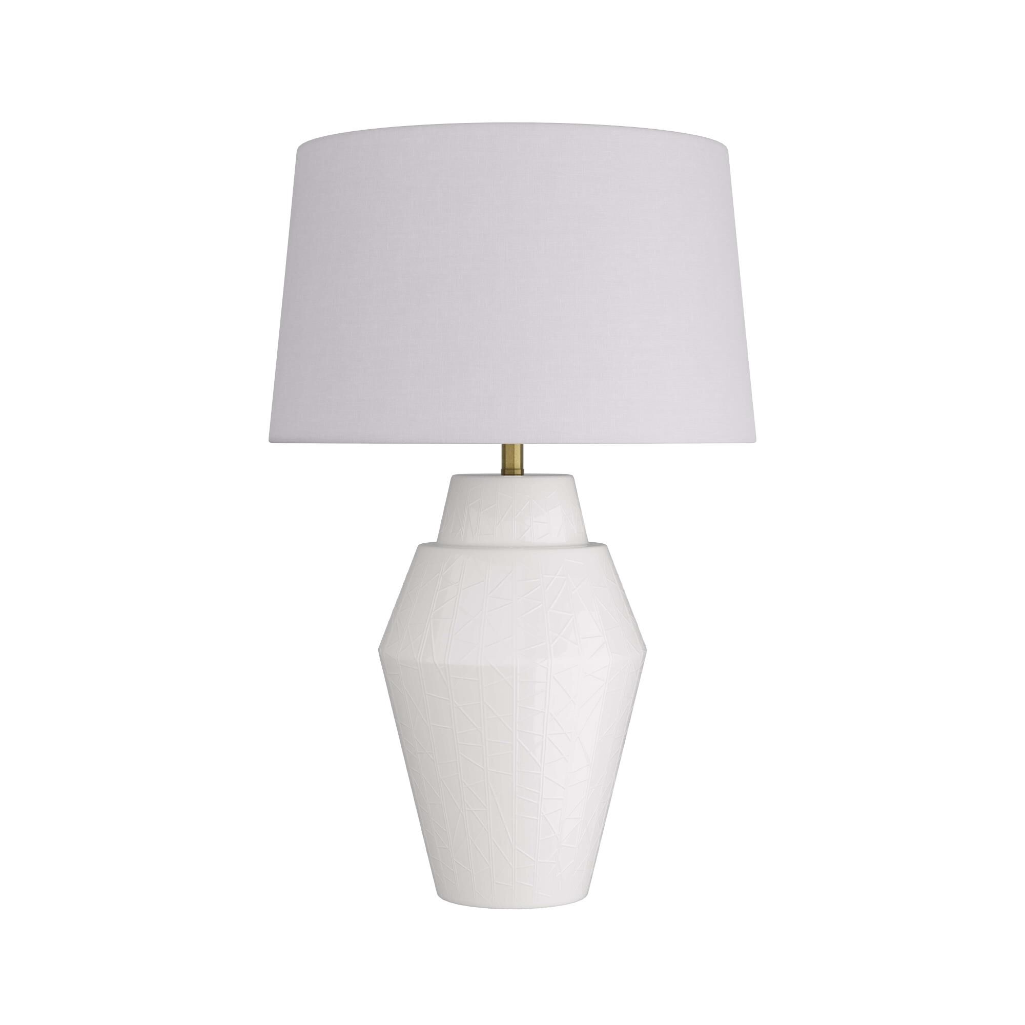 Shown in White finish and Microfiber shade