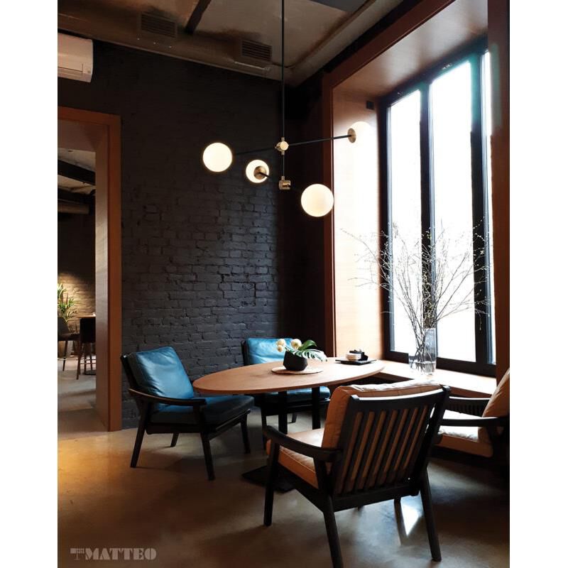 Cosmic 43 Inch 4 Light Chandelier by Matteo Lighting