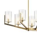 Nye 36 Inch 8 Light Linear Suspension Light by Kichler Lighting
