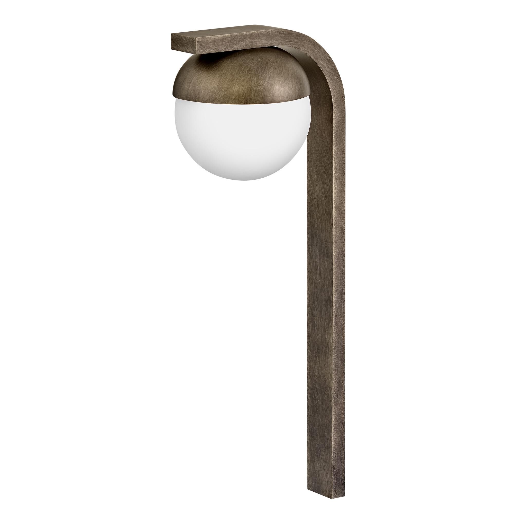 Shown in Burnished Bronze finish and Cased Opal glass