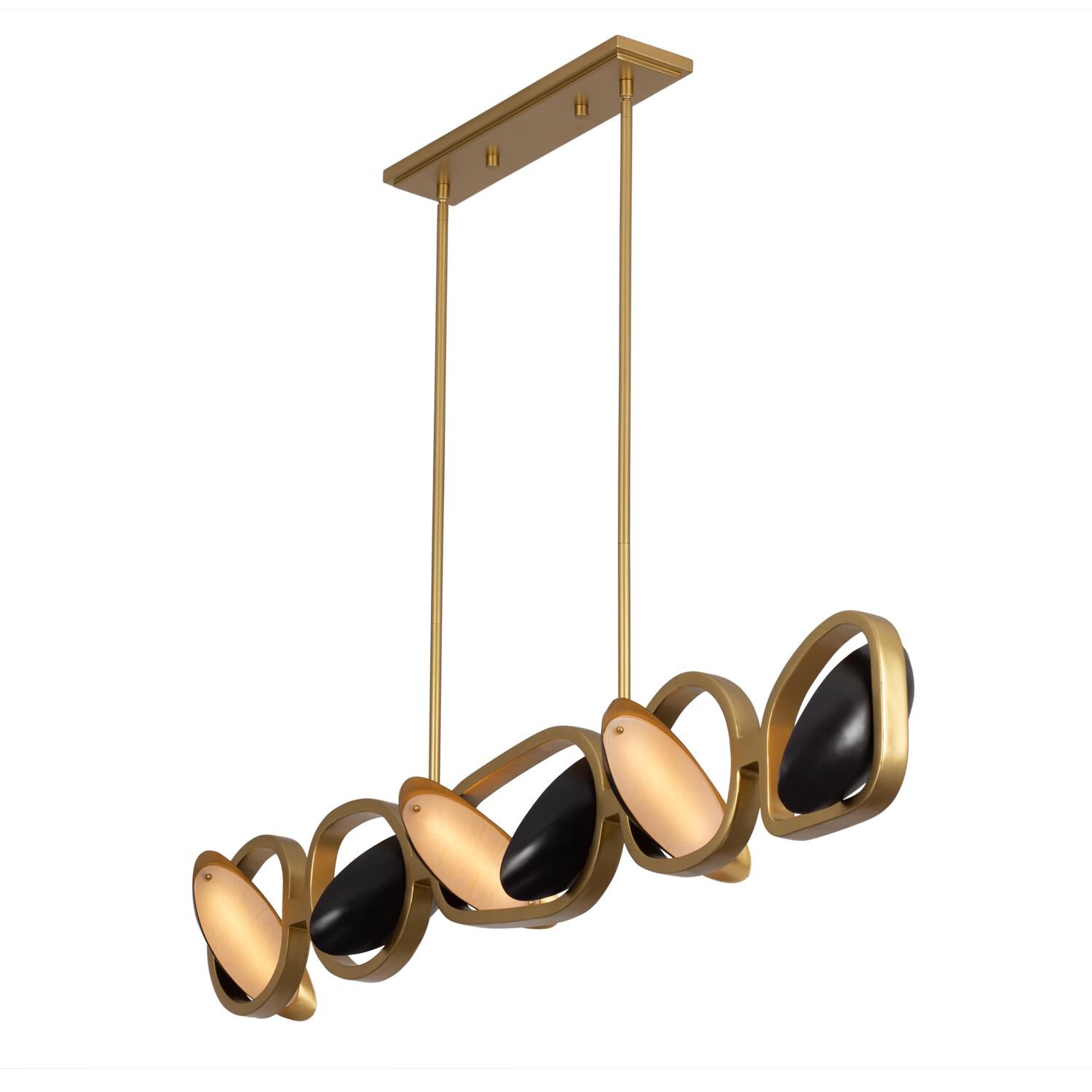 Onyx 60 Inch Linear Suspension Light by Kalco Lighting