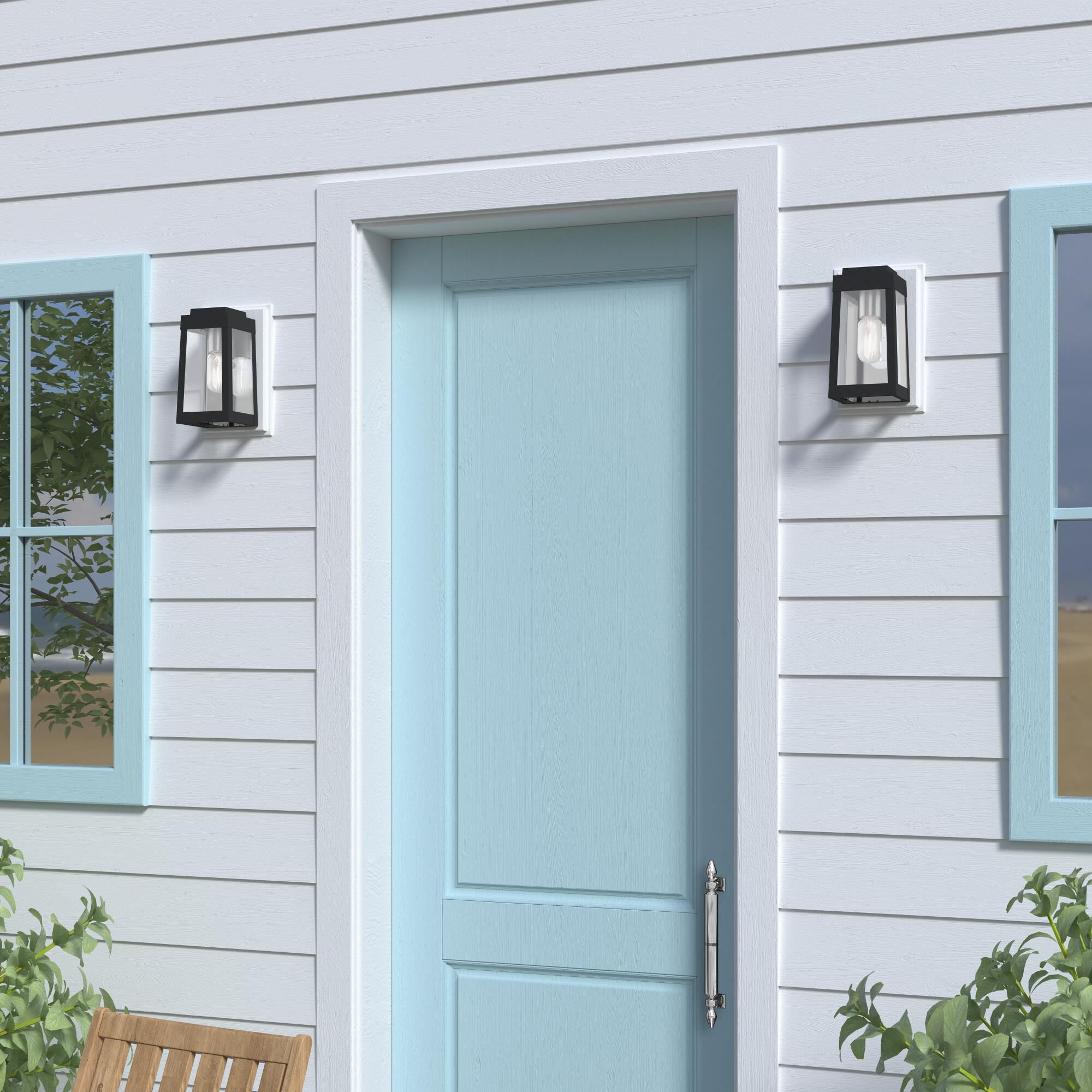 Oslo 9 Inch Tall 1 Light Outdoor Wall Light by Livex Lighting