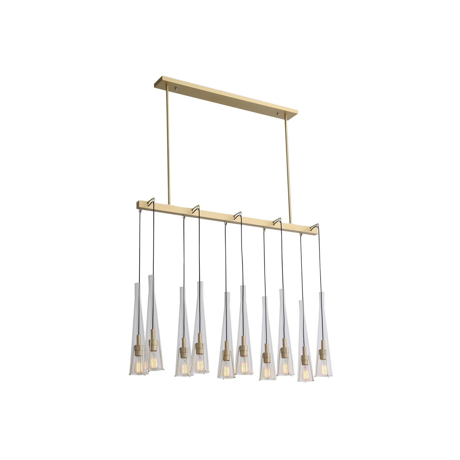 Abbey Park 50 Inch 10 Light Linear Suspension Light by Avenue Lighting