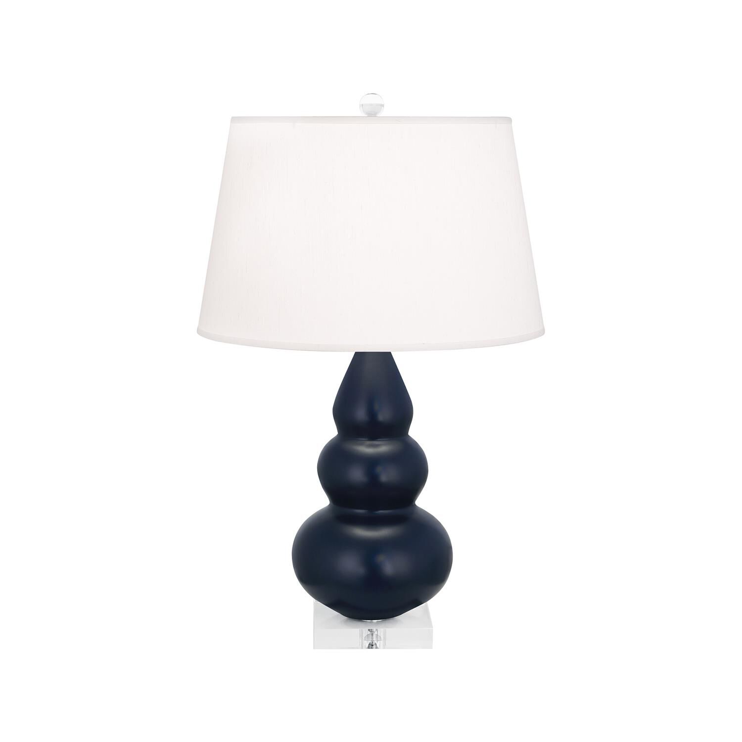 Shown in Matte Midnight Blue finish and Pearl shade and Lucite accent