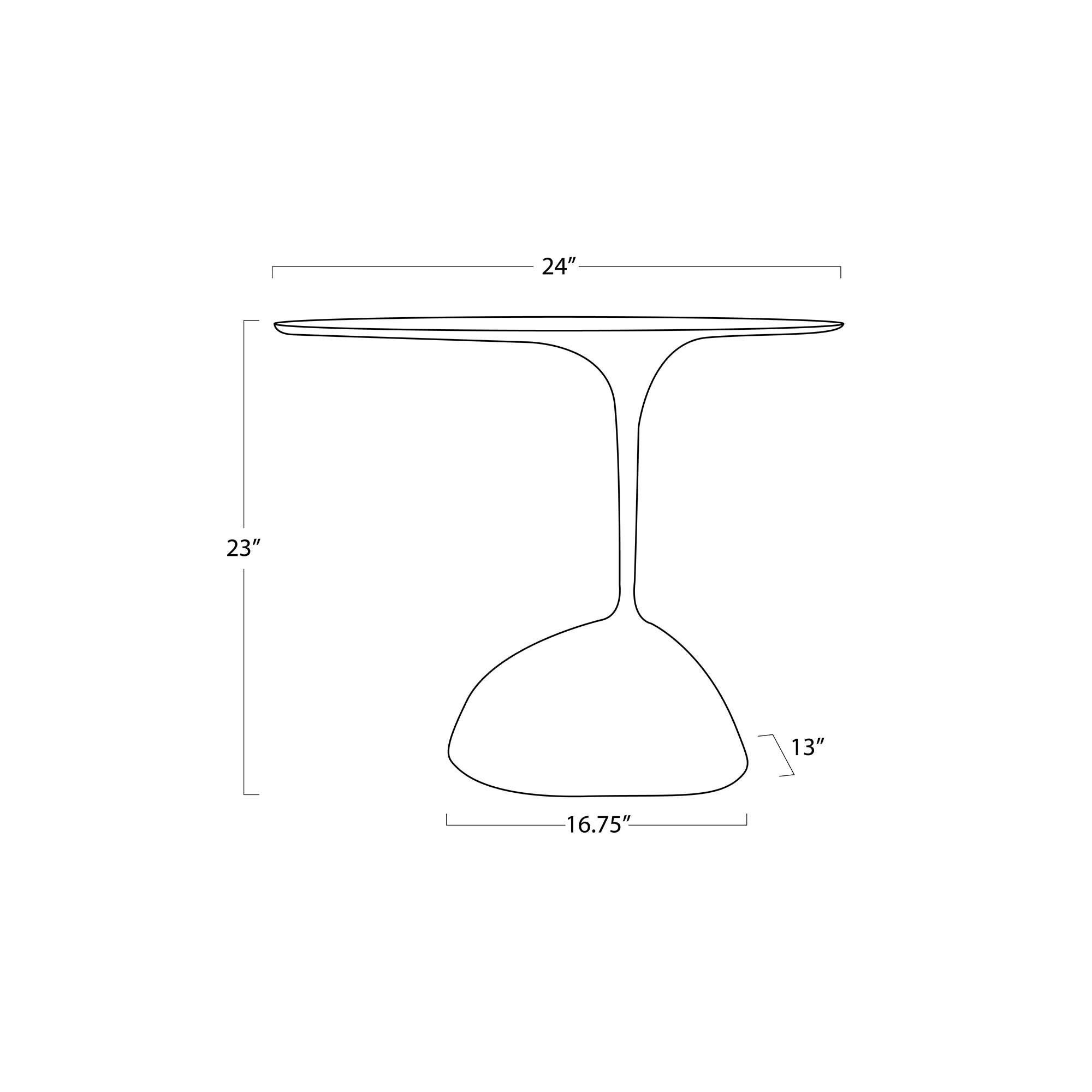 Rizzo 23 Inch Accent Table,