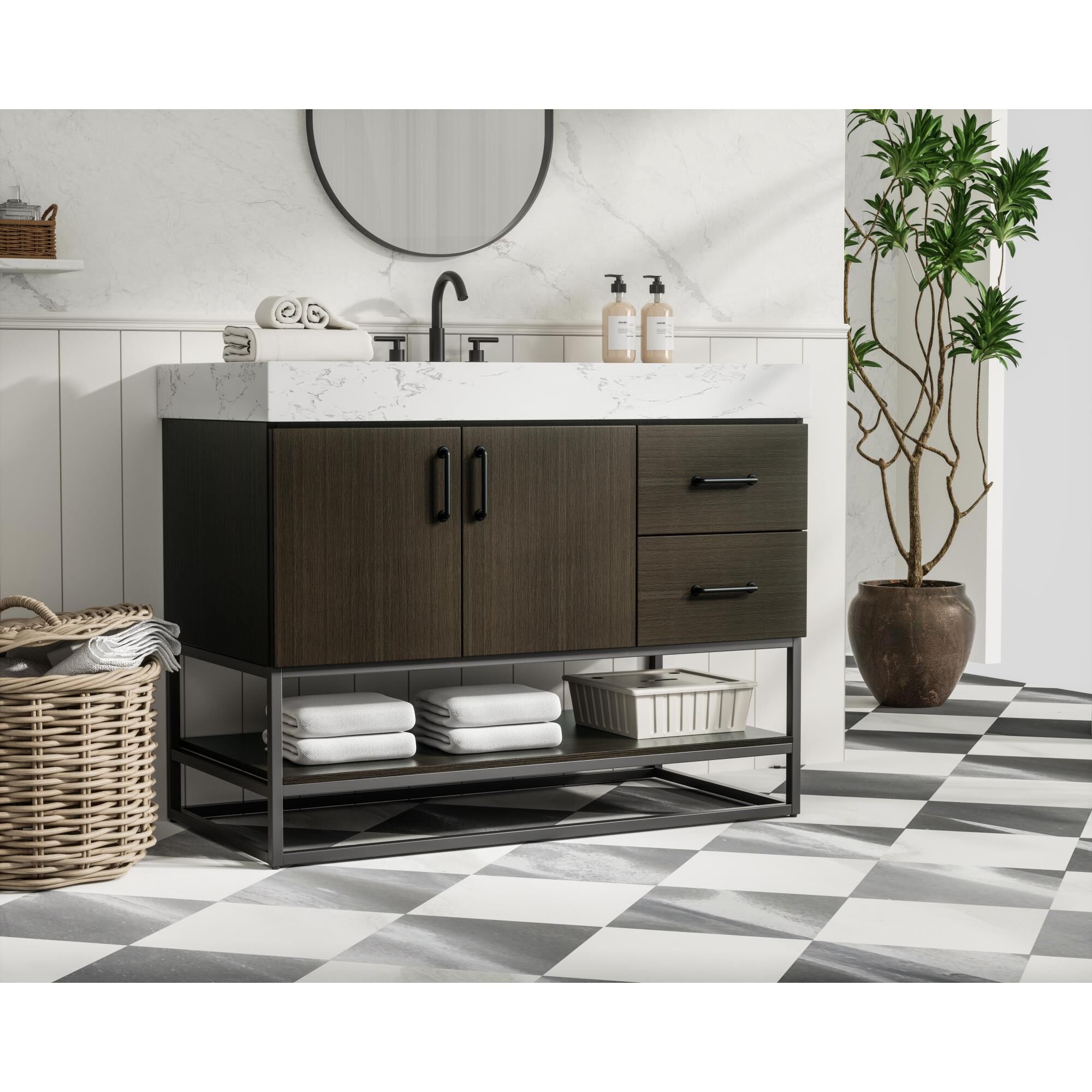 Caroline 42 Inch Bath Vanity by Elegant Dcor