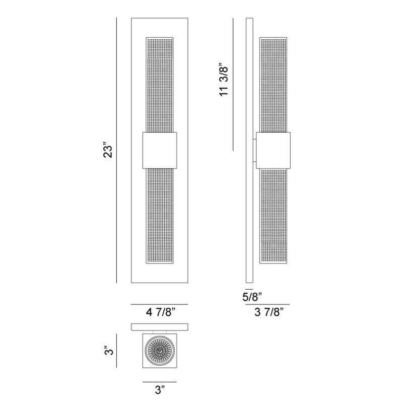 Likwid 23 Inch LED Wall Sconce by Matteo Lighting