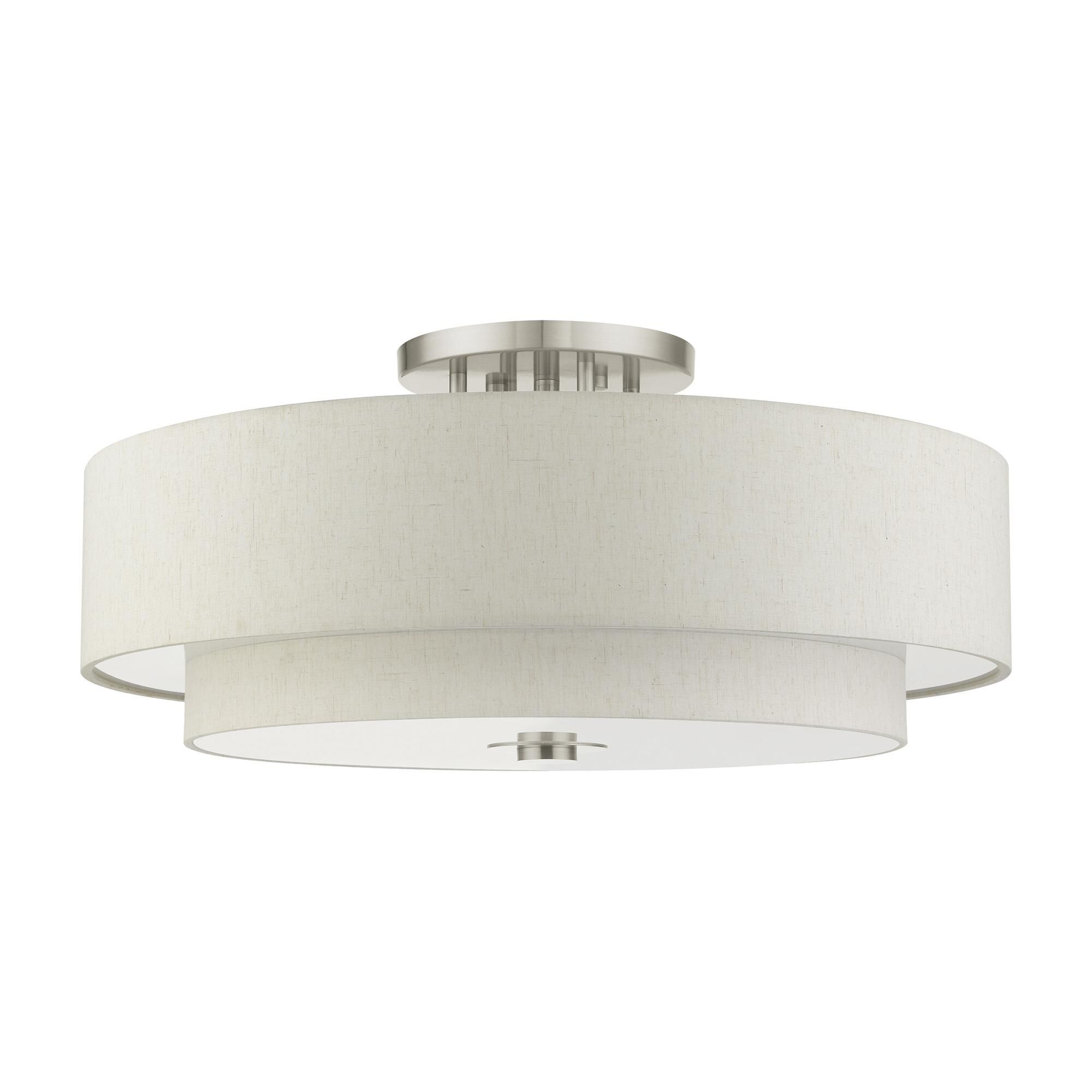 Monroe 30 Inch Semi Flush Mount by Livex Lighting