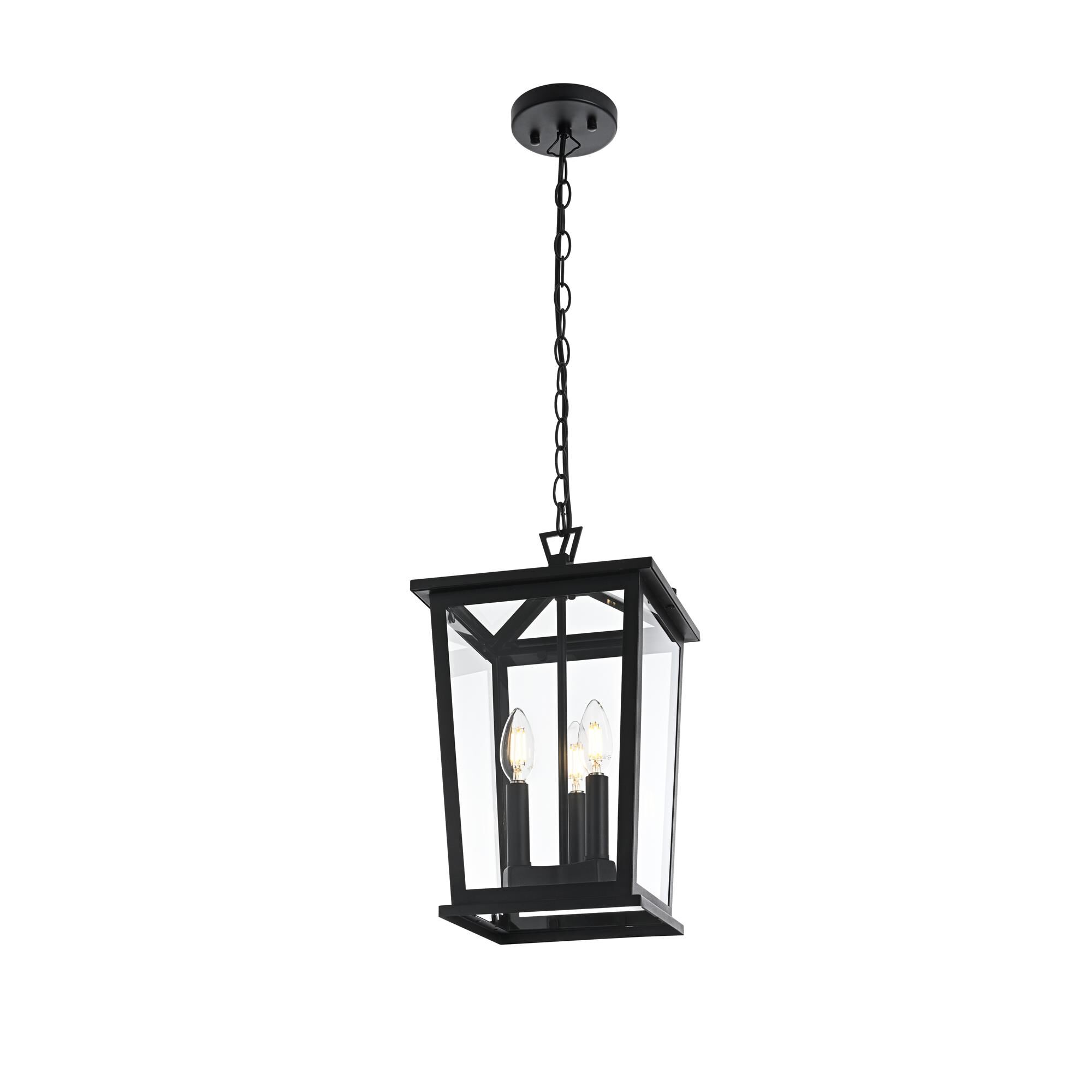 Cayman 10 Inch Outdoor Hanging Lantern by Elegant Lighting
