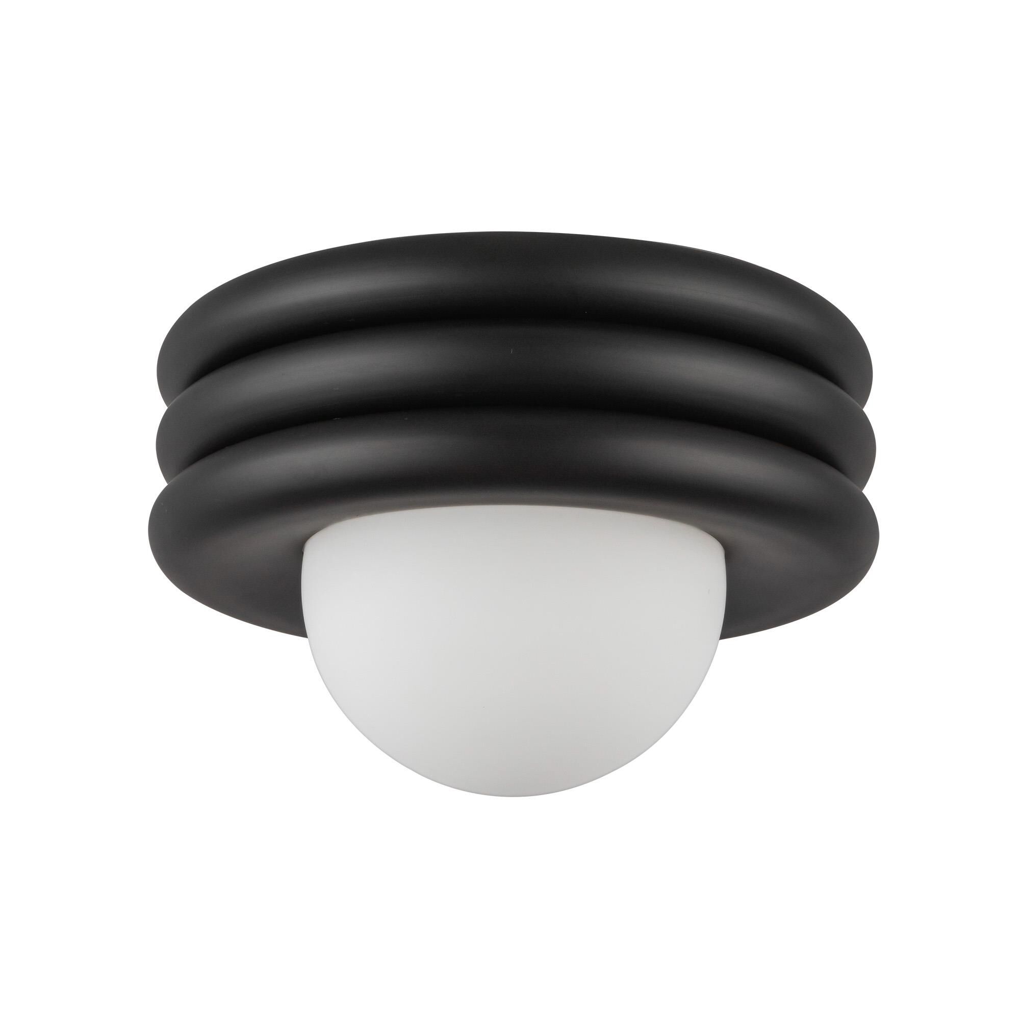Shown in Matte Black finish and Opal glass