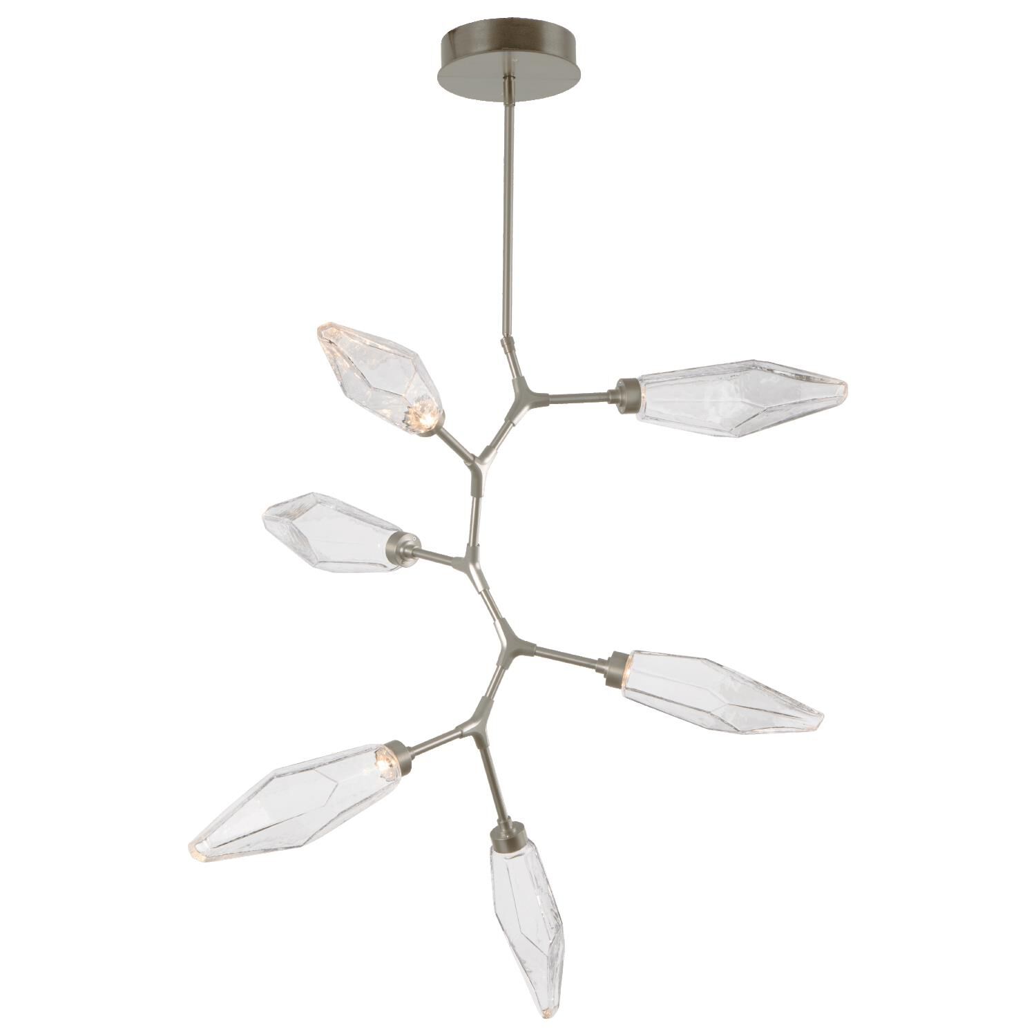 Rock Crystal Multi Light Pendant by Hammerton Studio