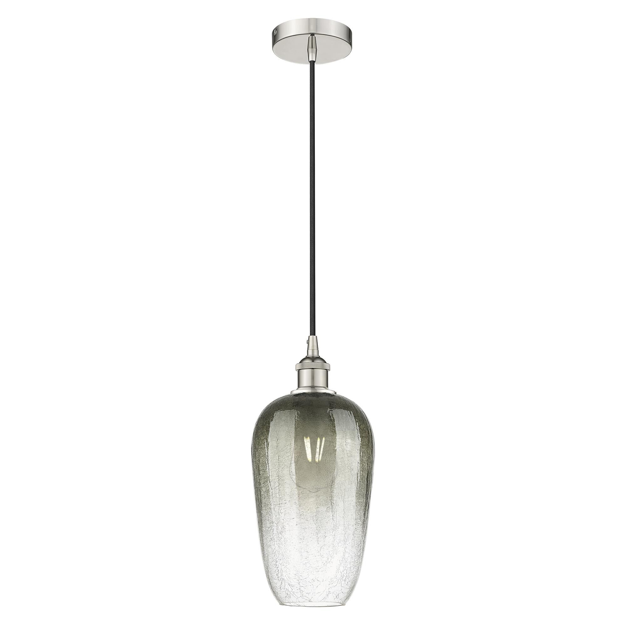 Shown in Polished Nickel finish and Slate glass