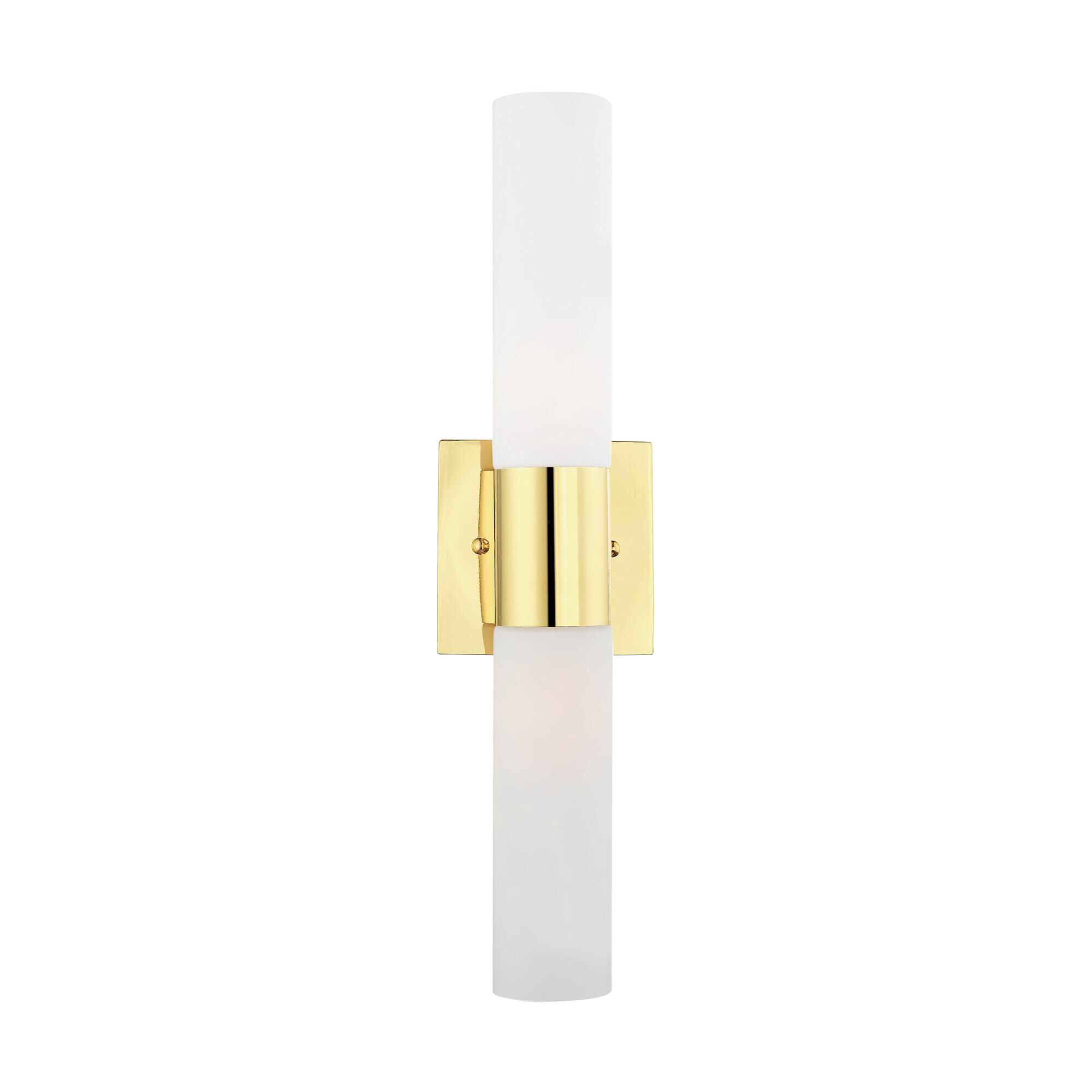 Shown in Polished Brass finish and Hand Blown Satin Opal White Twist Lock glass