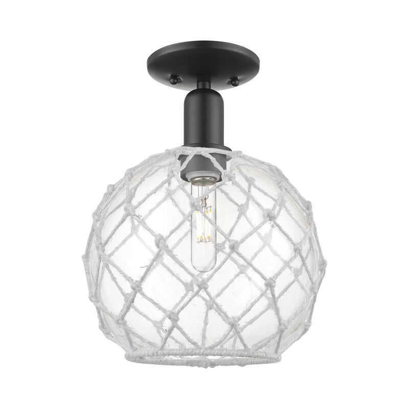 Bruno Marashlian Farmhouse Rope 10 Inch Semi Flush Mount by Innovations Lighting