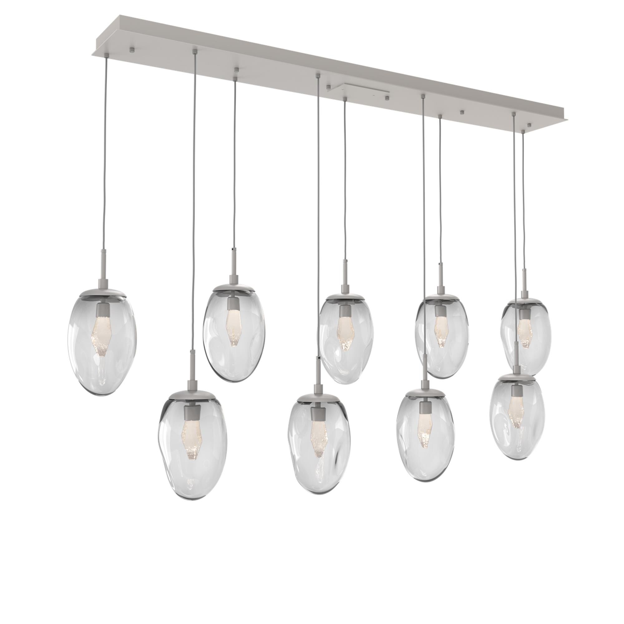 Shown in Metallic Beige Silver finish and Geo Inner Clear Outer glass