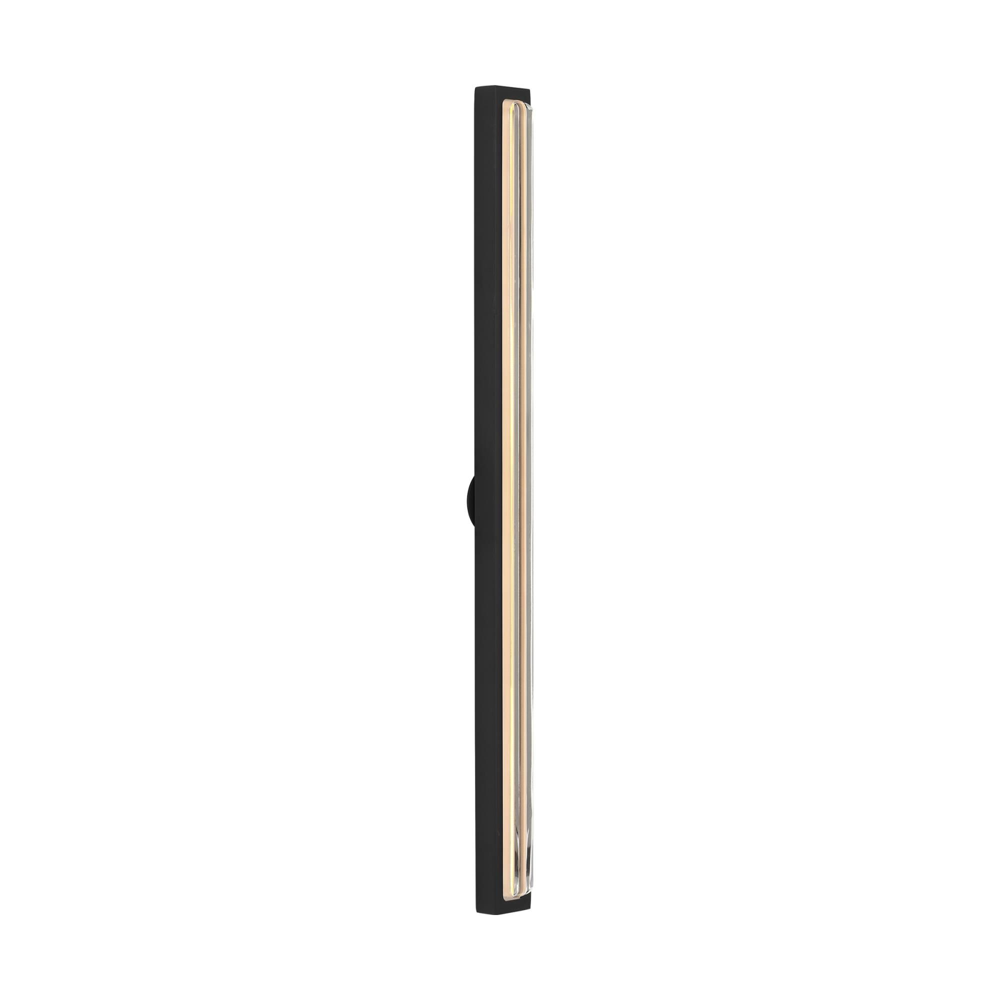 Shown in Nightshade Black finish and Clear Crystal glass
