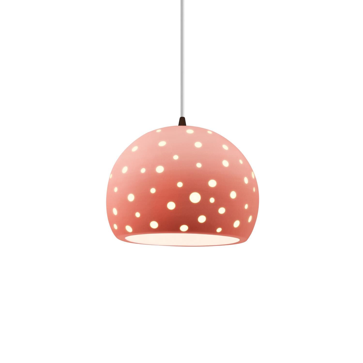 Perforated Globe 7 Inch Mini Pendant by Justice Design Group