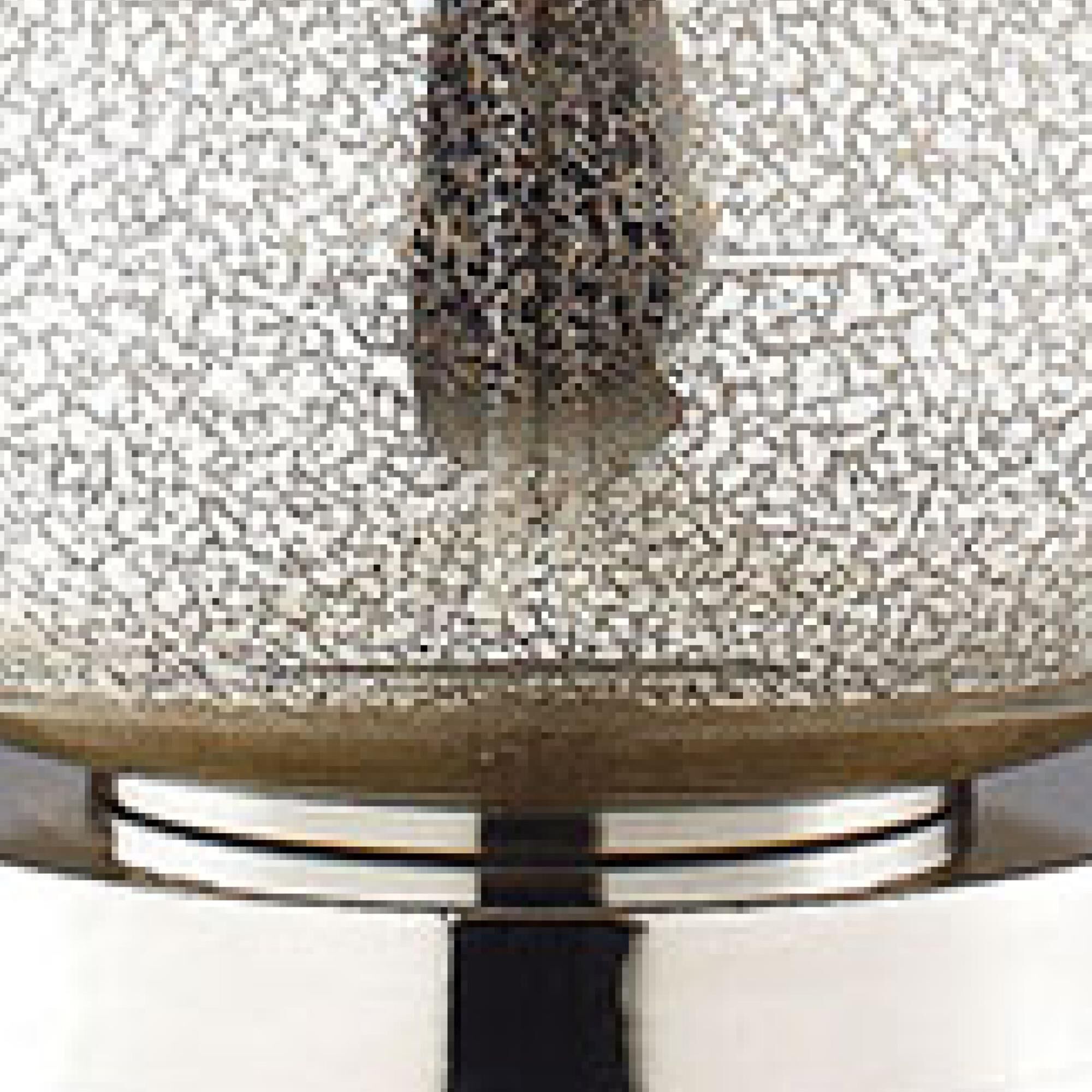 Shown in Antique Mercury finish and Gray Faux Silk Drum Shade glass and Gray Faux Silk Drum shade