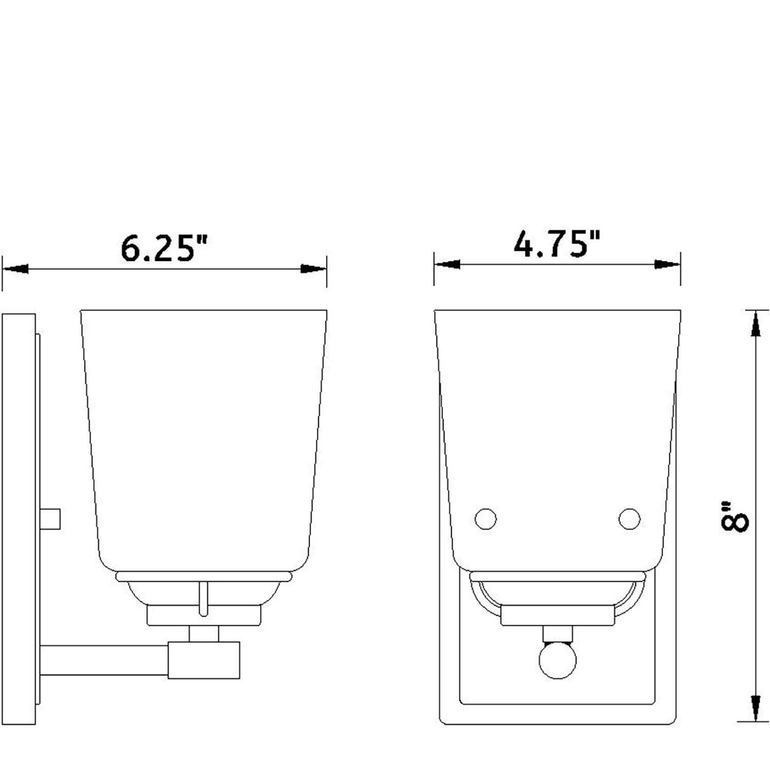 Shown in Polished Nickel finish and Etched Opal glass