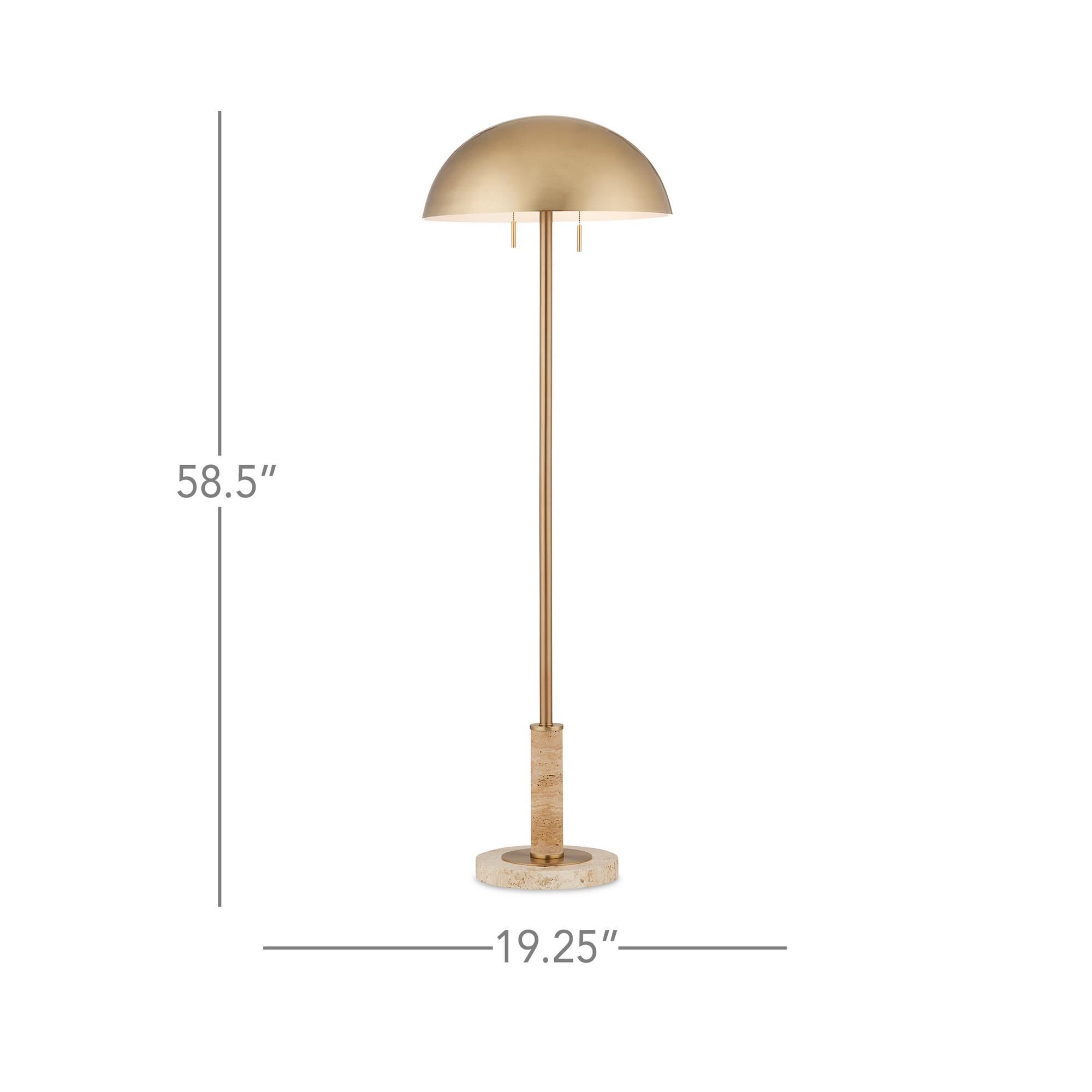 Miles 59 Inch Floor Lamp by Currey and Company