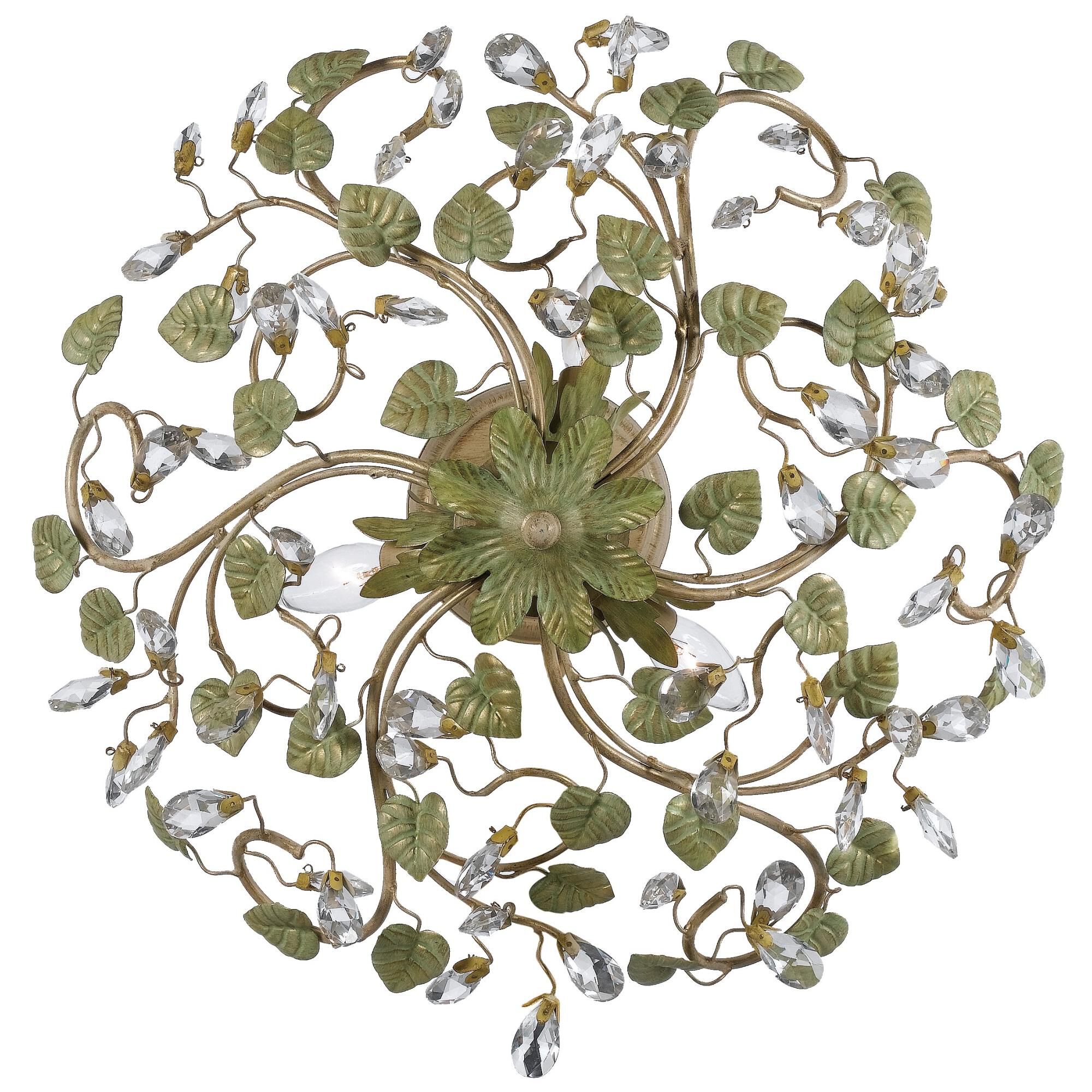 Josie 20 Inch 5 Light Semi Flush Mount by Crystorama