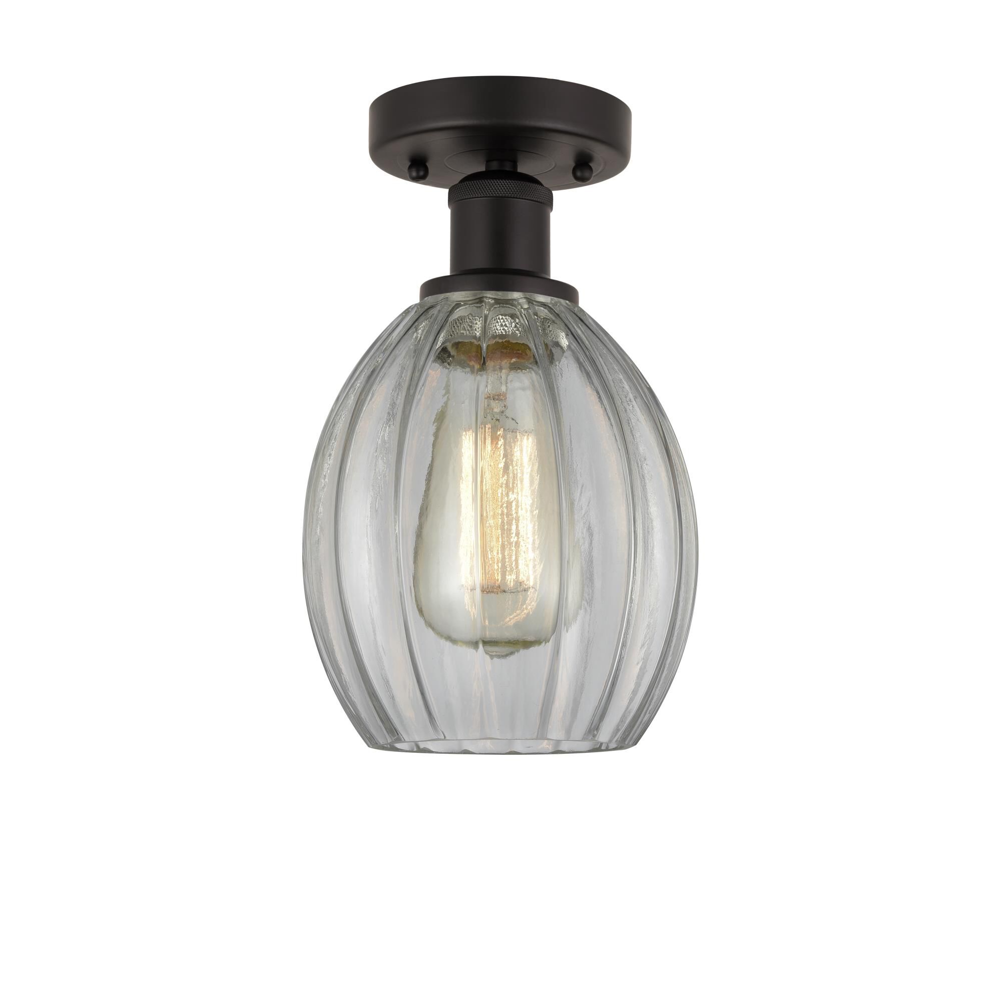 Bruno Marashlian Eaton 6 Inch 1 Light Semi Flush Mount by Innovations Lighting