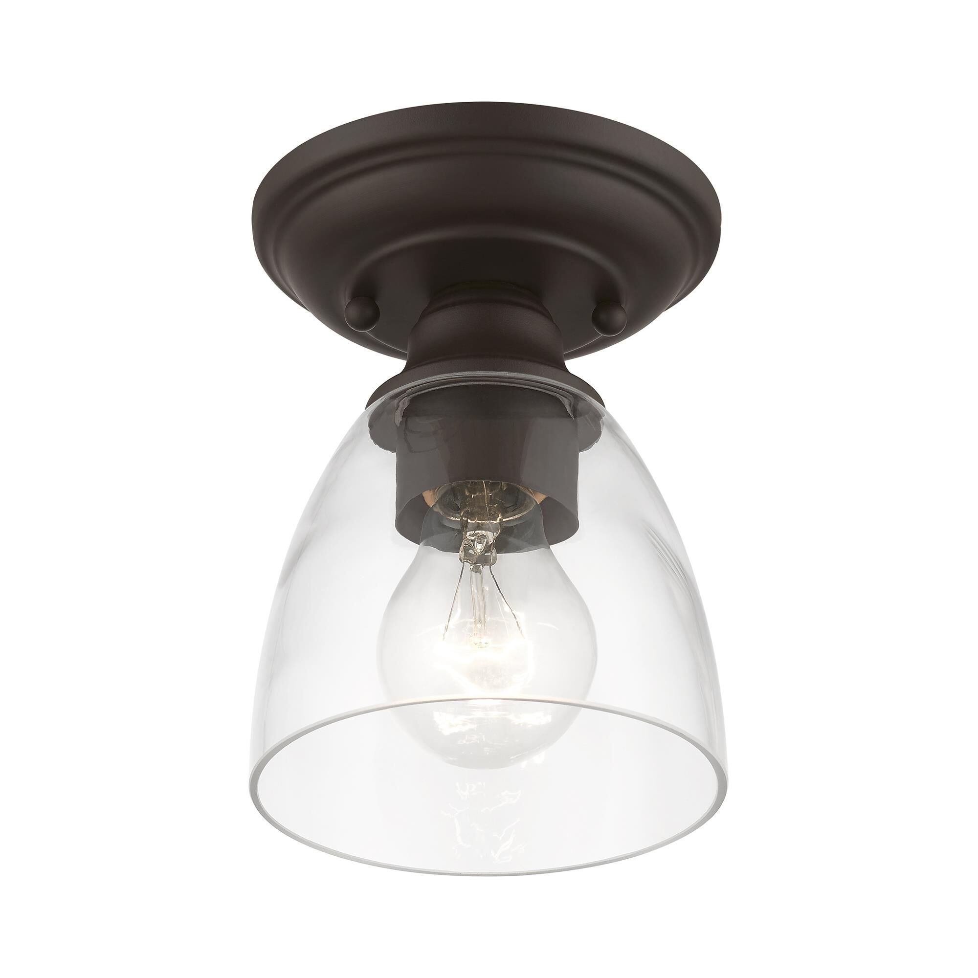 Montgomery 5 Inch 1 Light Semi Flush Mount by Livex Lighting