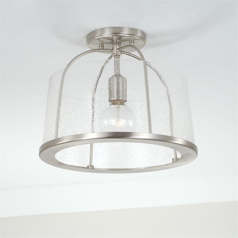 Madison 13 Inch 1 Light Semi Flush Mount by Homeplace by Capital Lighting Fixture Company