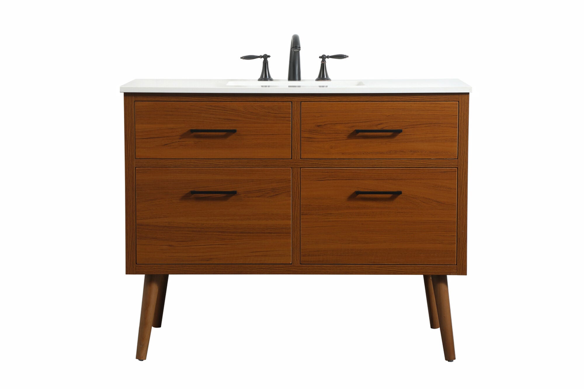 Shown in Teak finish