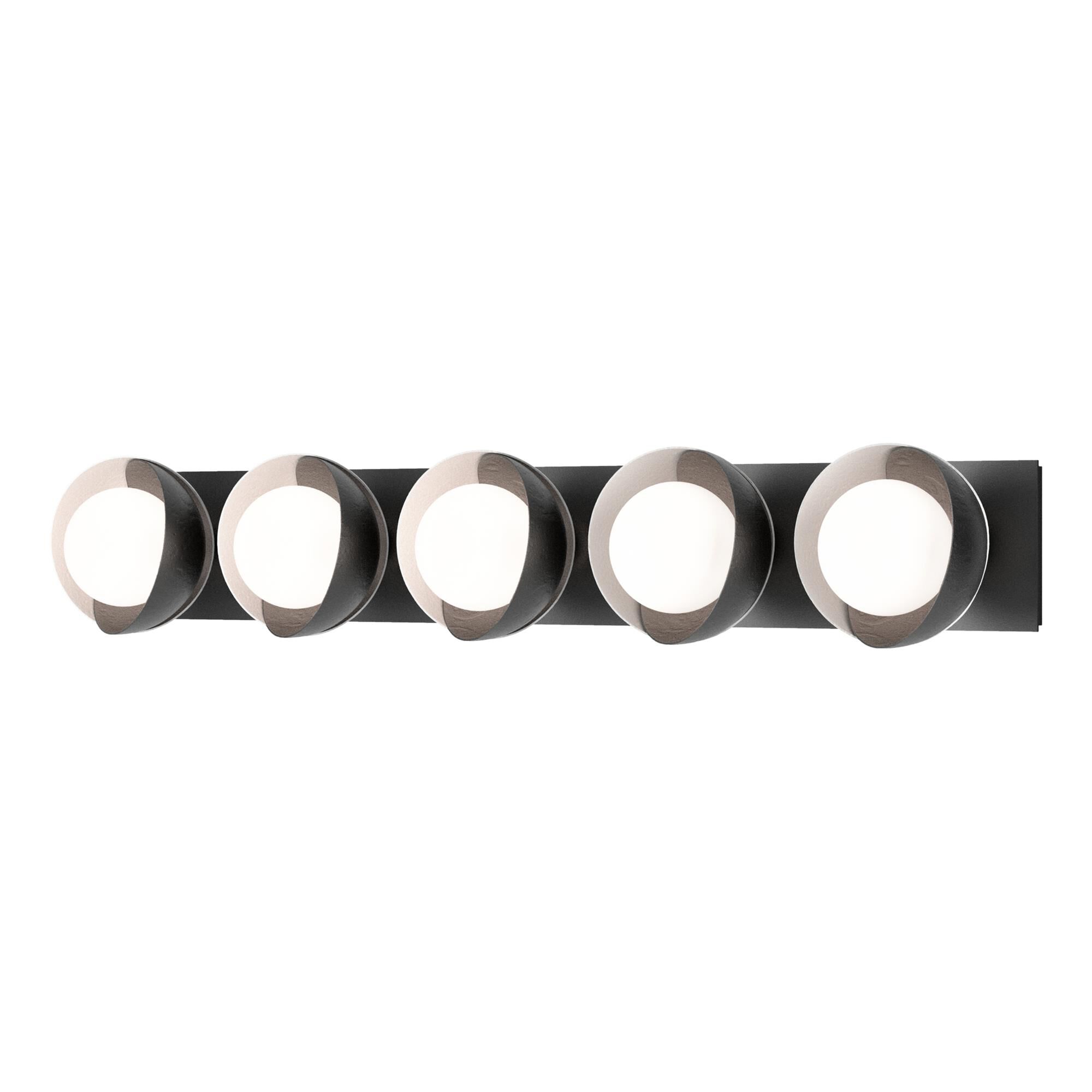 Shown in Black finish and Opal glass