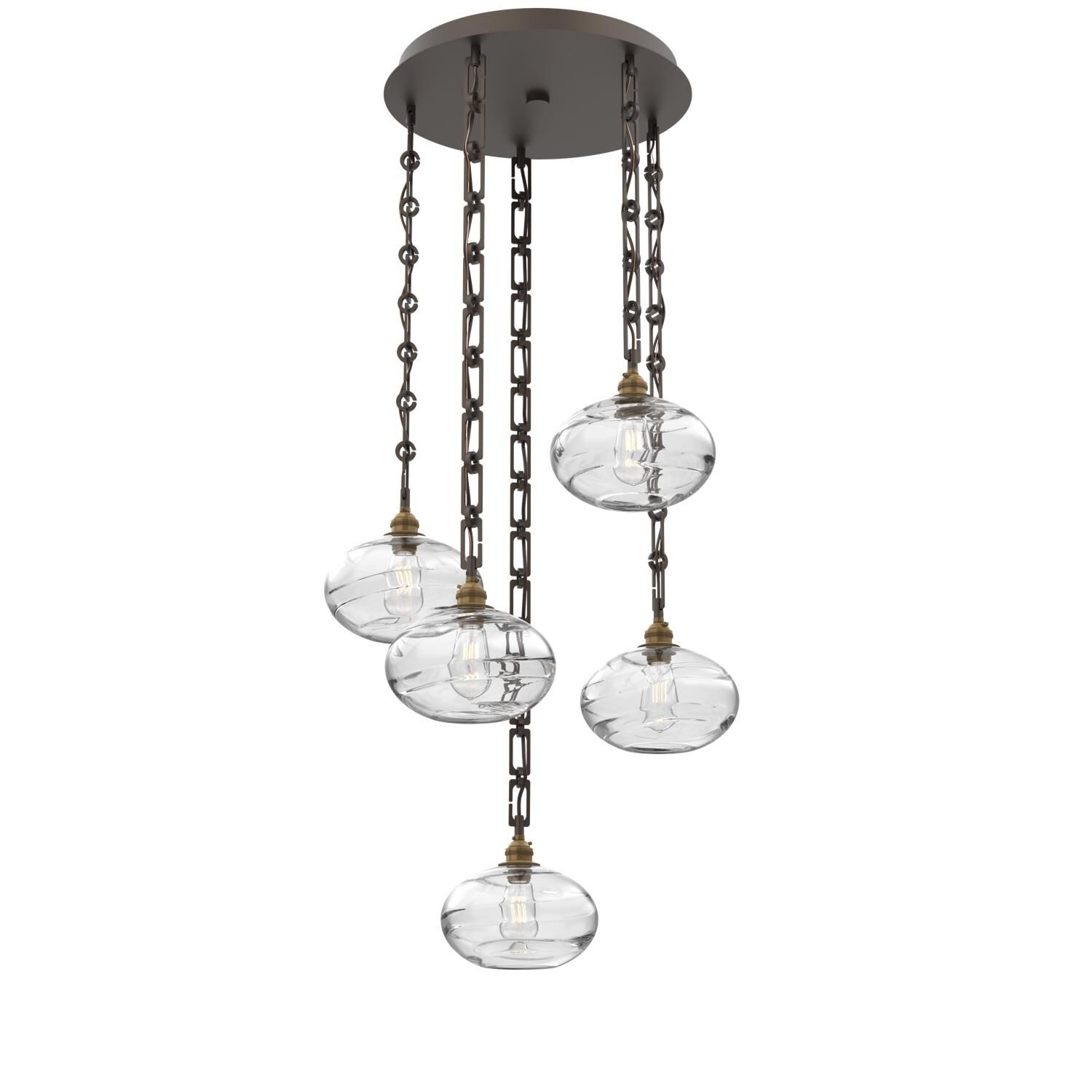 Levi Wilson Coppa 22 Inch Multi Light Pendant by Hammerton Studio