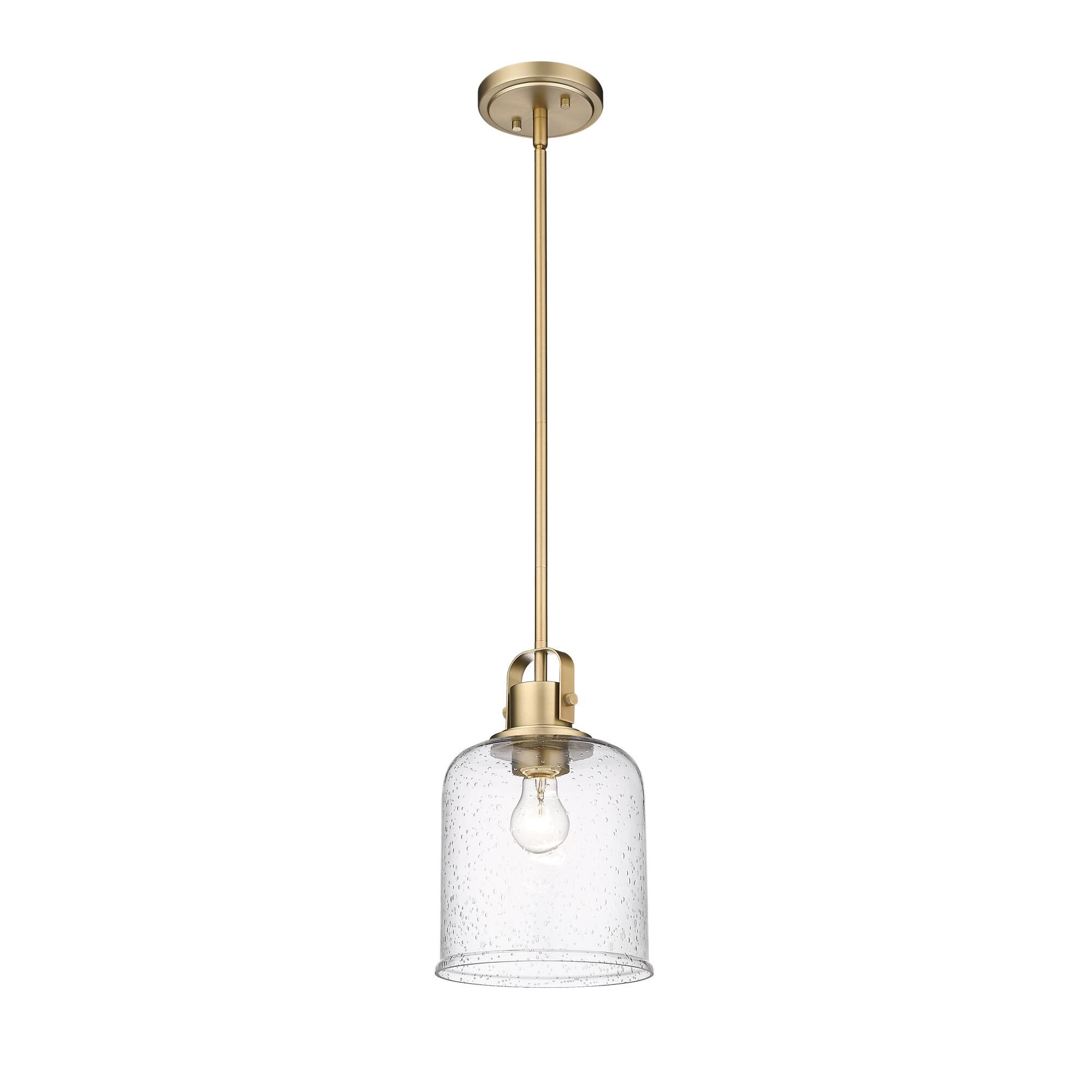 Shown in Heirloom Gold finish and Glass shade