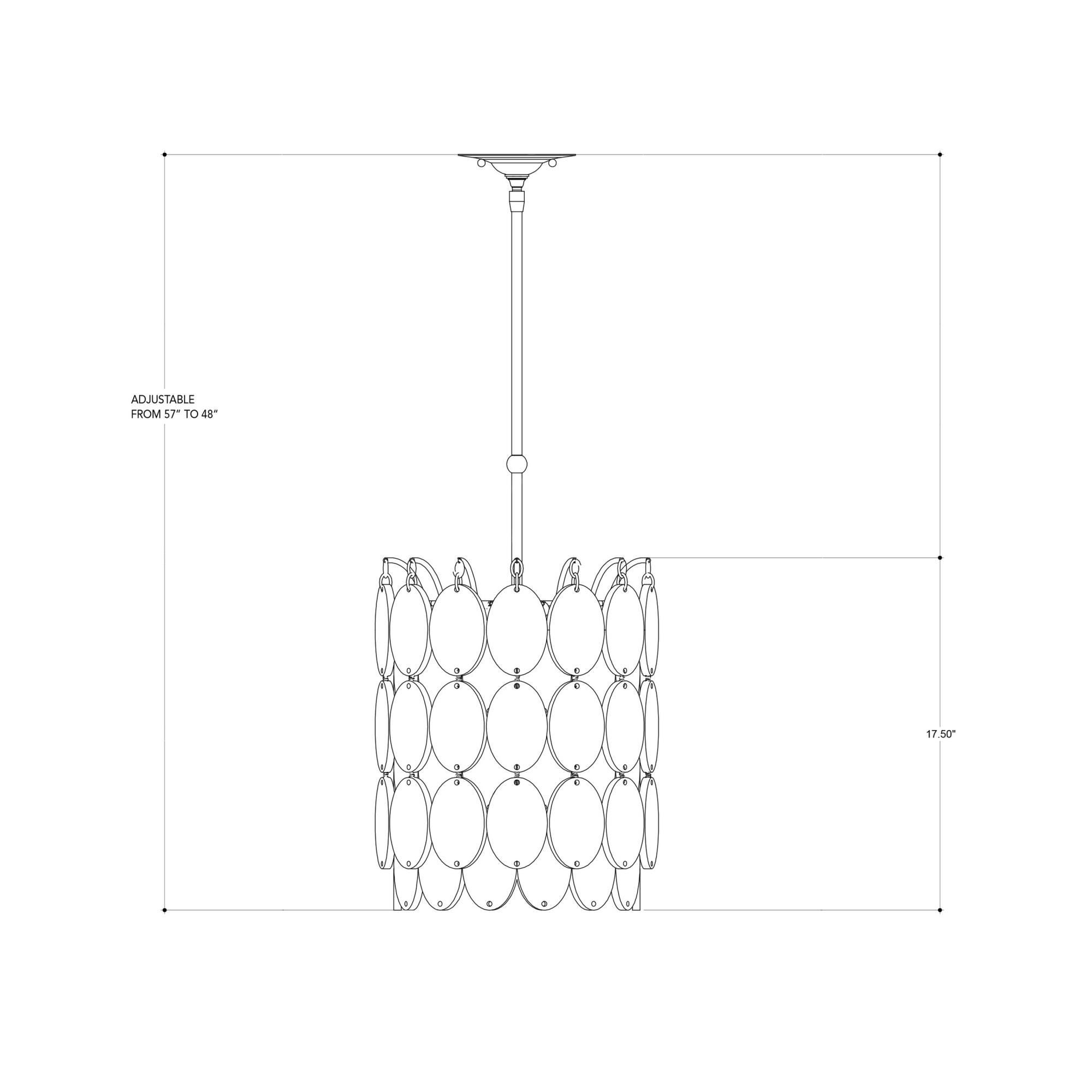 Currey and Company Airlie 14 Inch Large Pendant